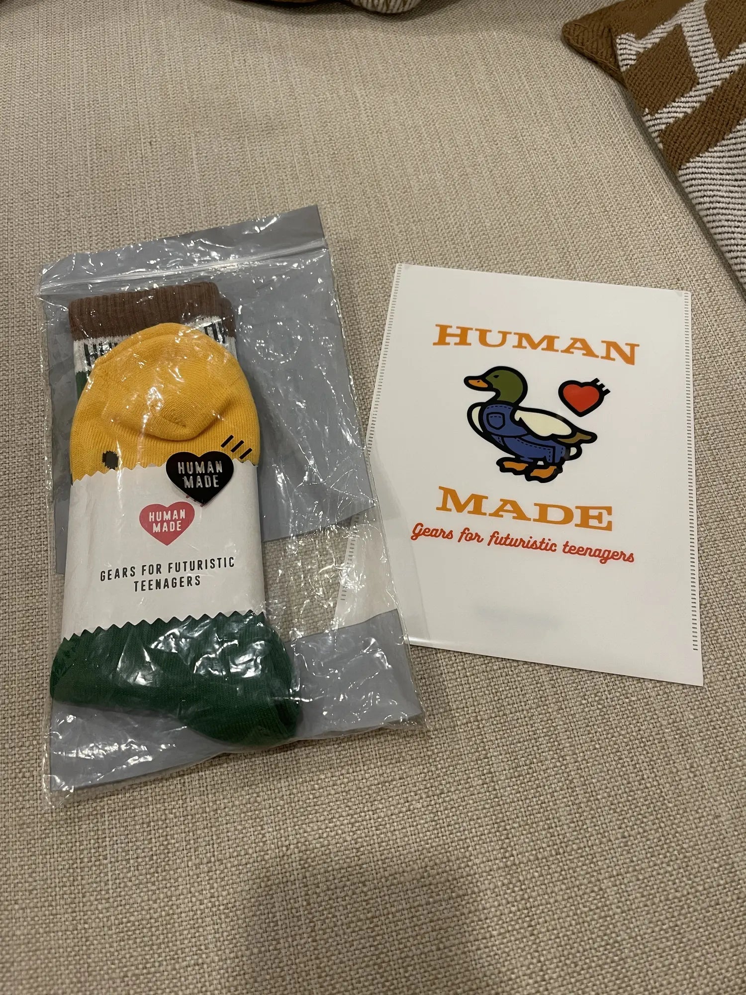 Human Made Duck Socks + Folder Gift Set