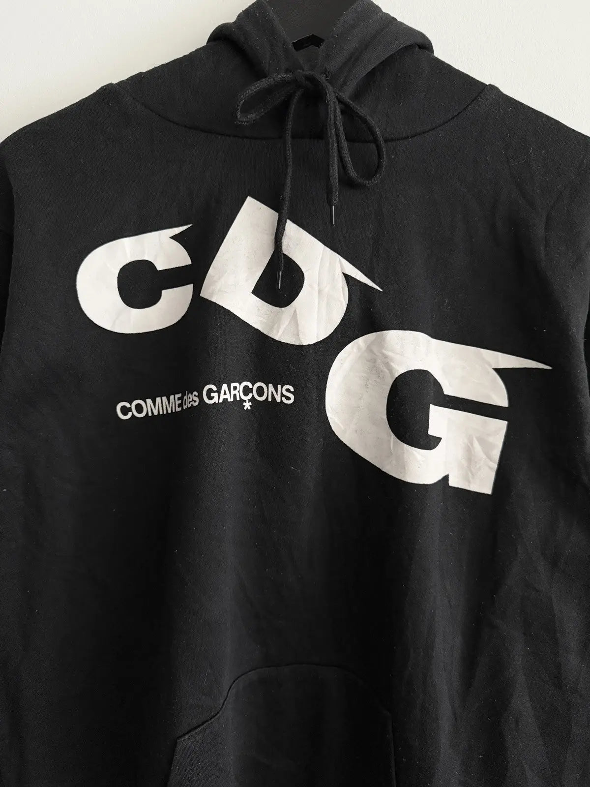 2010s Comme Des Garcons CDG Dropping Logo Hoodie