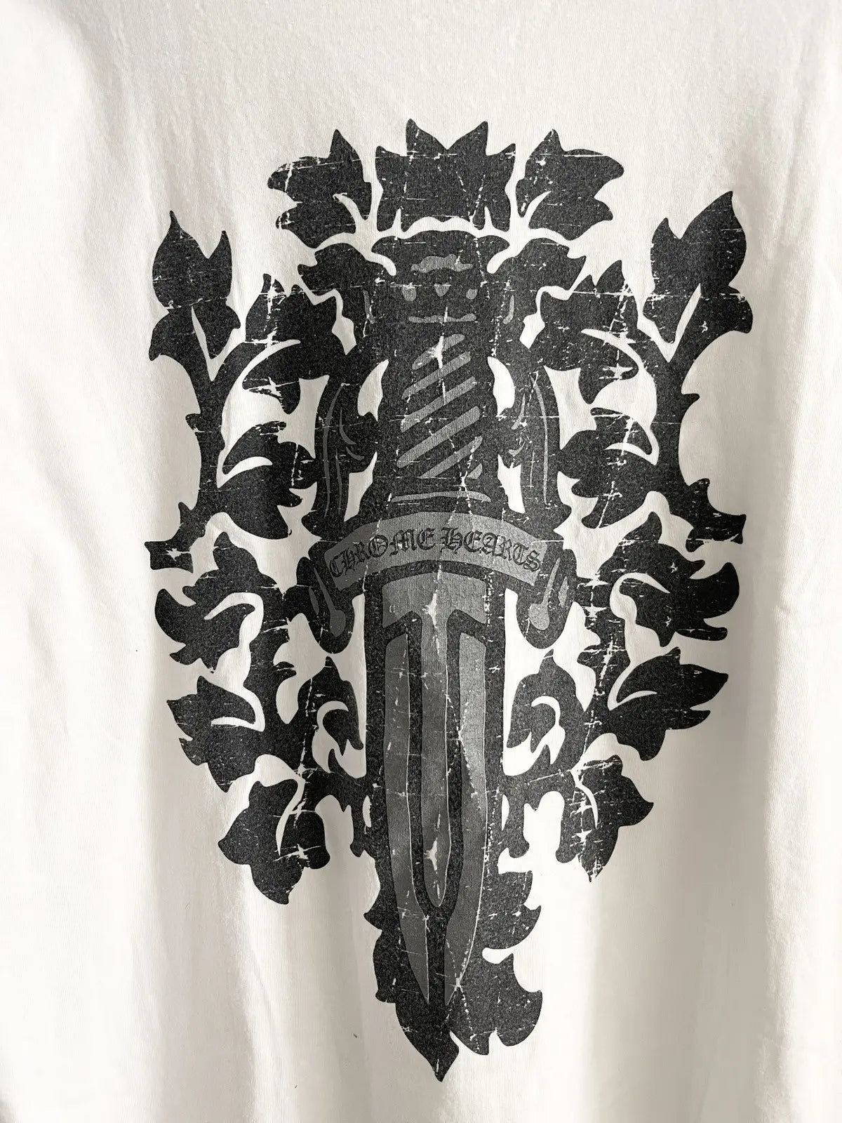 2010s Chrome Hearts Floral Dagger Tee