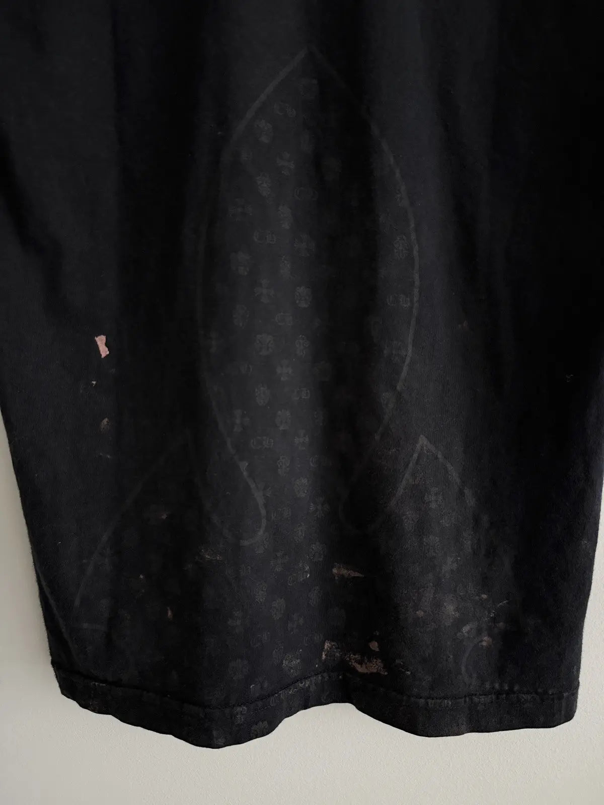 2000s Chrome Hearts Half Ace Fleur Logo Tee