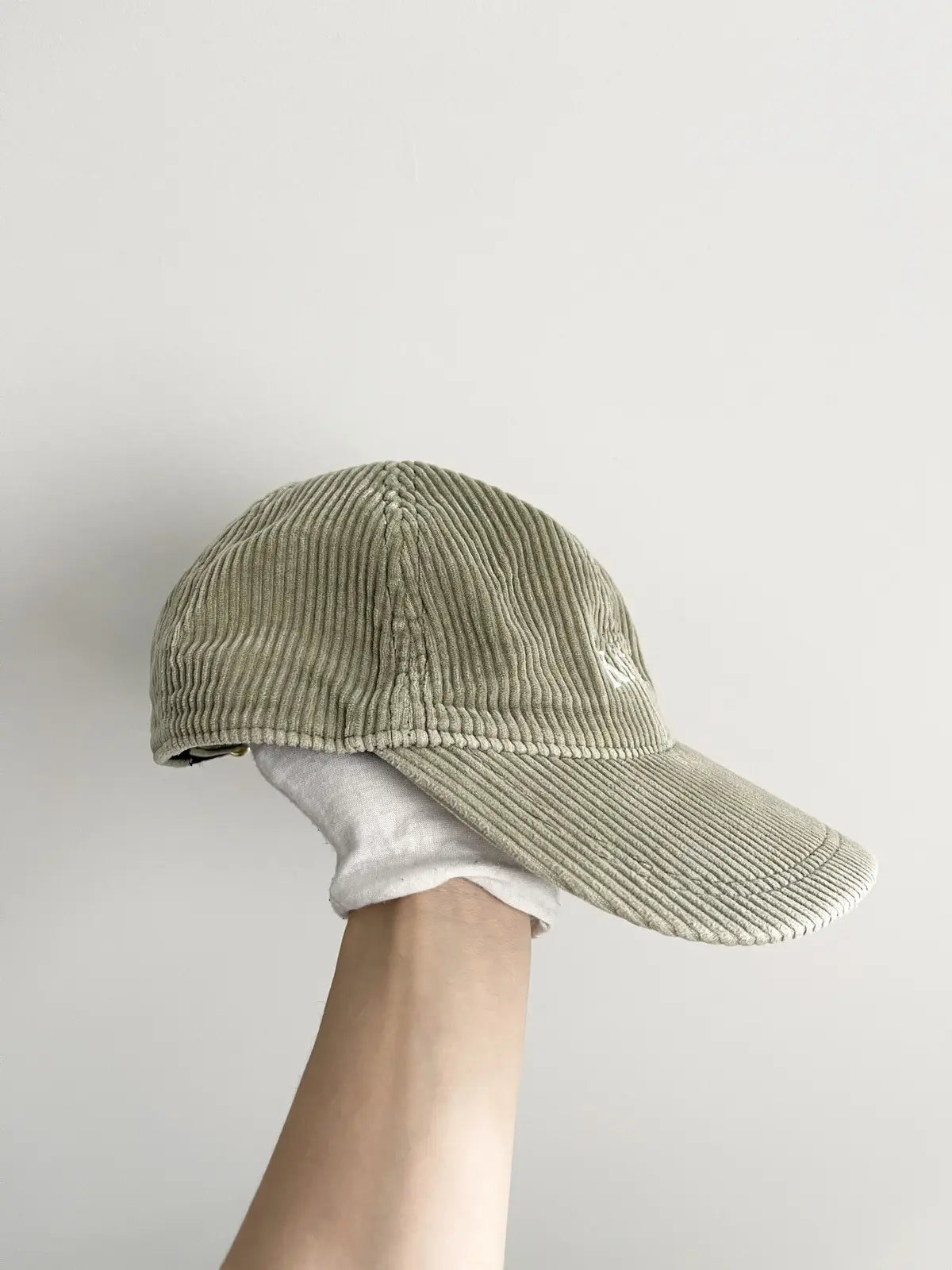 KITH Logo Corduroy Hat in Green