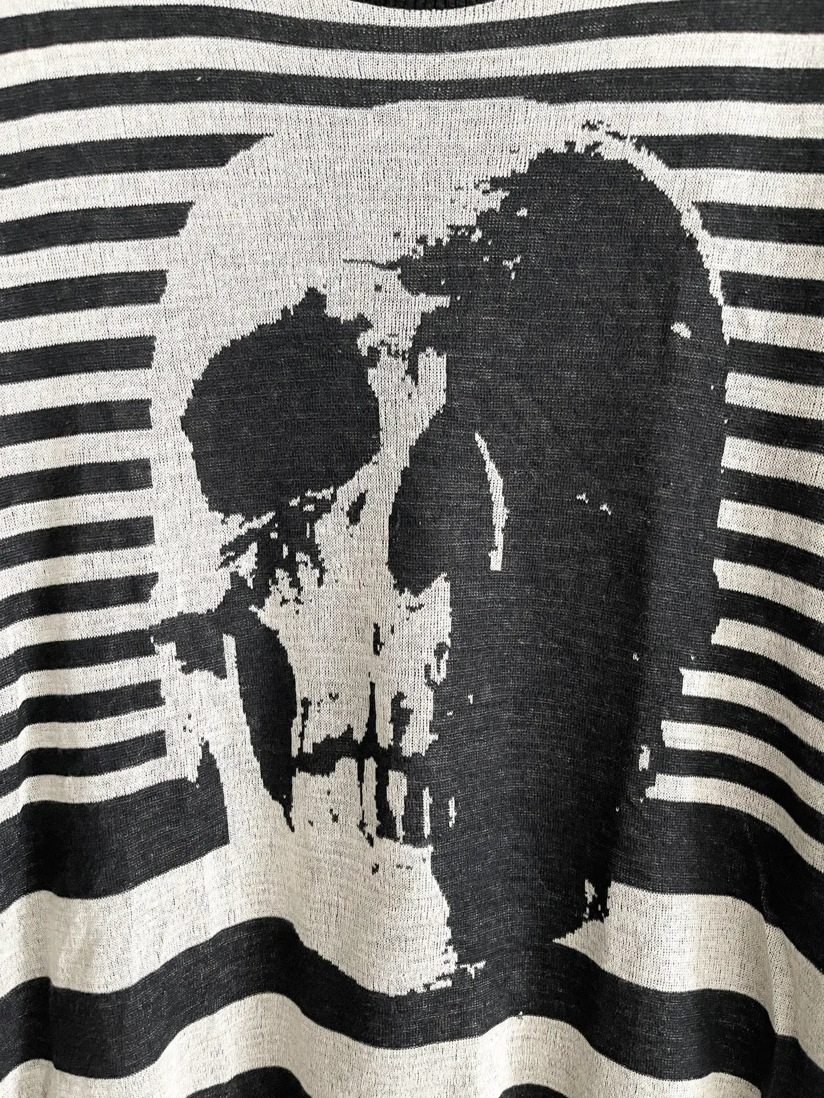 1990s Hysteric Glamour Jumbo Skull Knit Tee