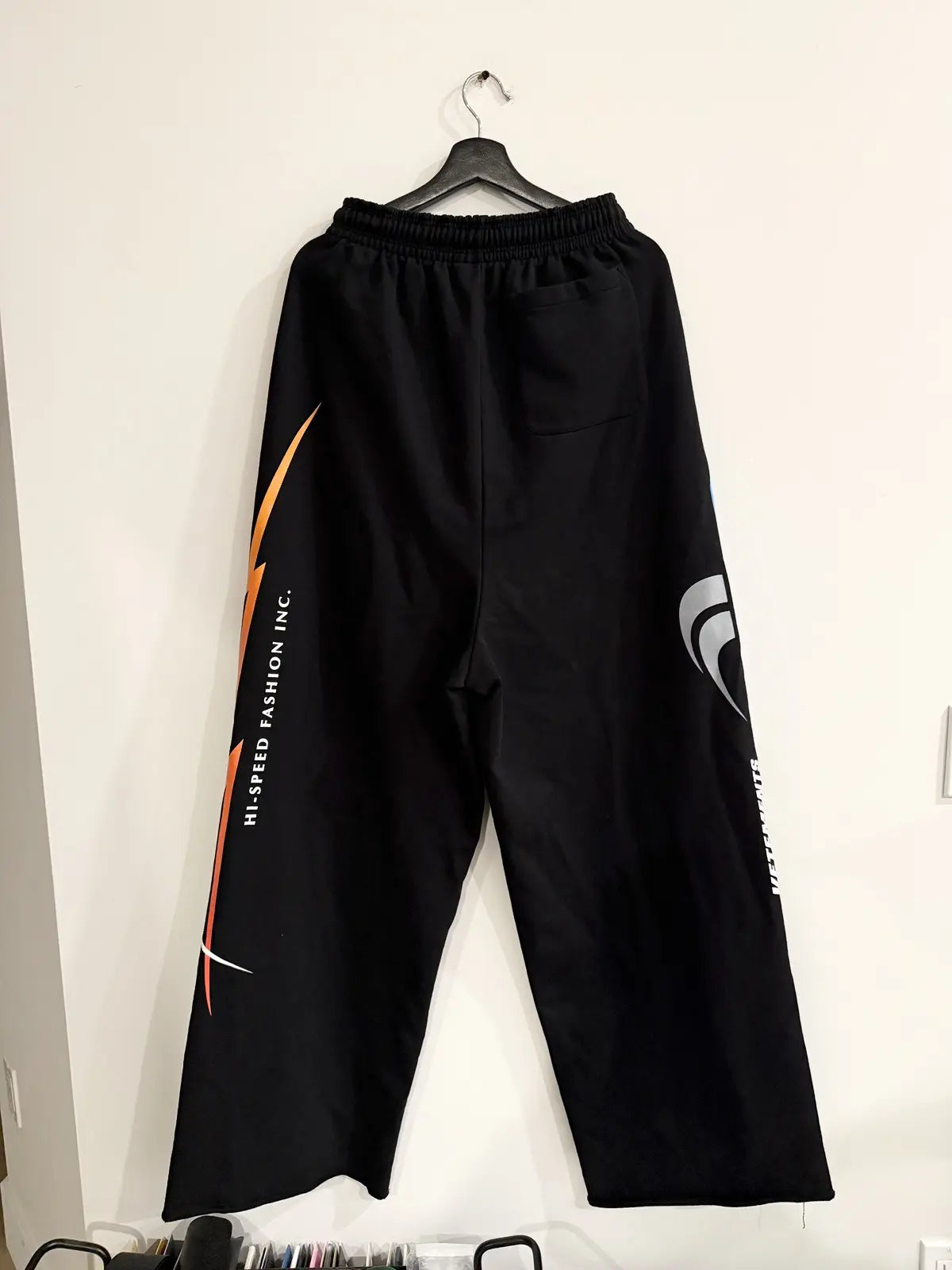 FW22 Vetements Hi-Speed Wide Baggy Sweatpants