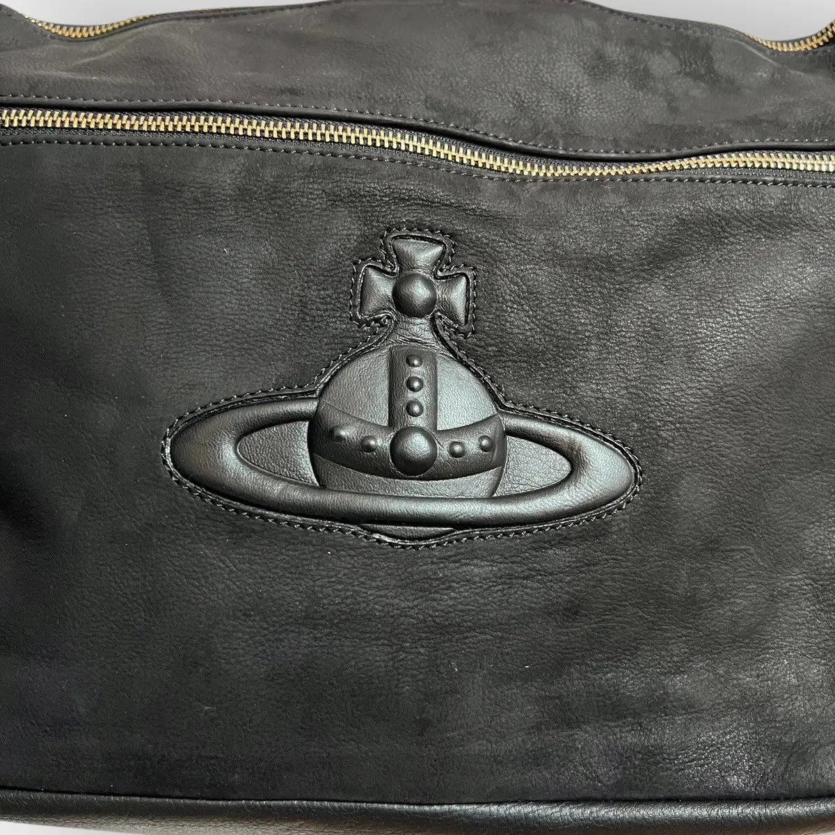Vintage Vivienne Westwood Triple Black Jumbo Orbit Bag