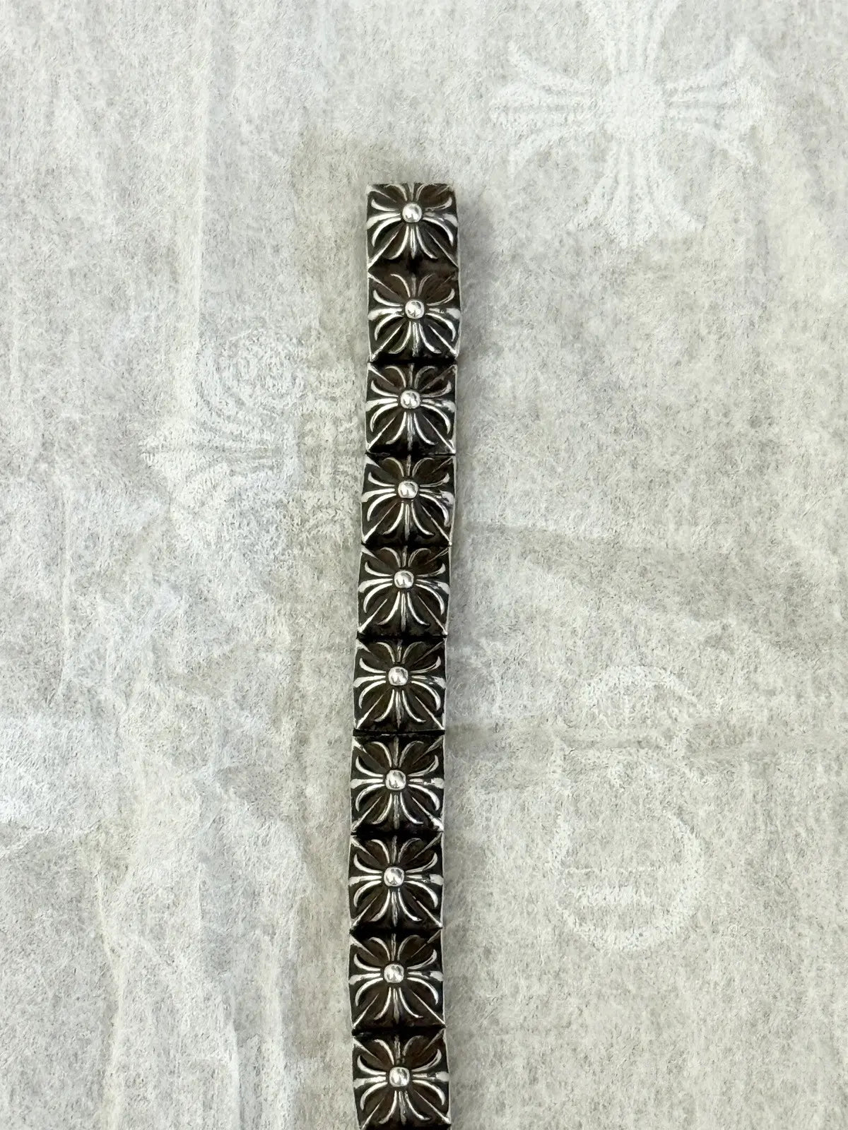 Chrome Hearts Pyramid Plus Small Link Bracelet - 7”