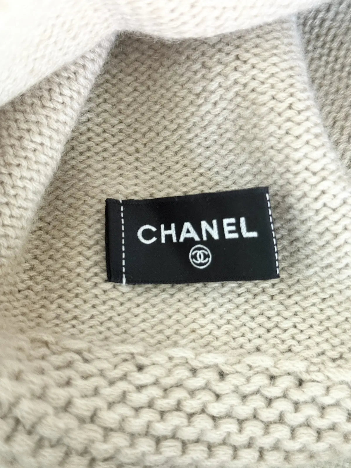 Chanel Cashmere Wool CC Beanie