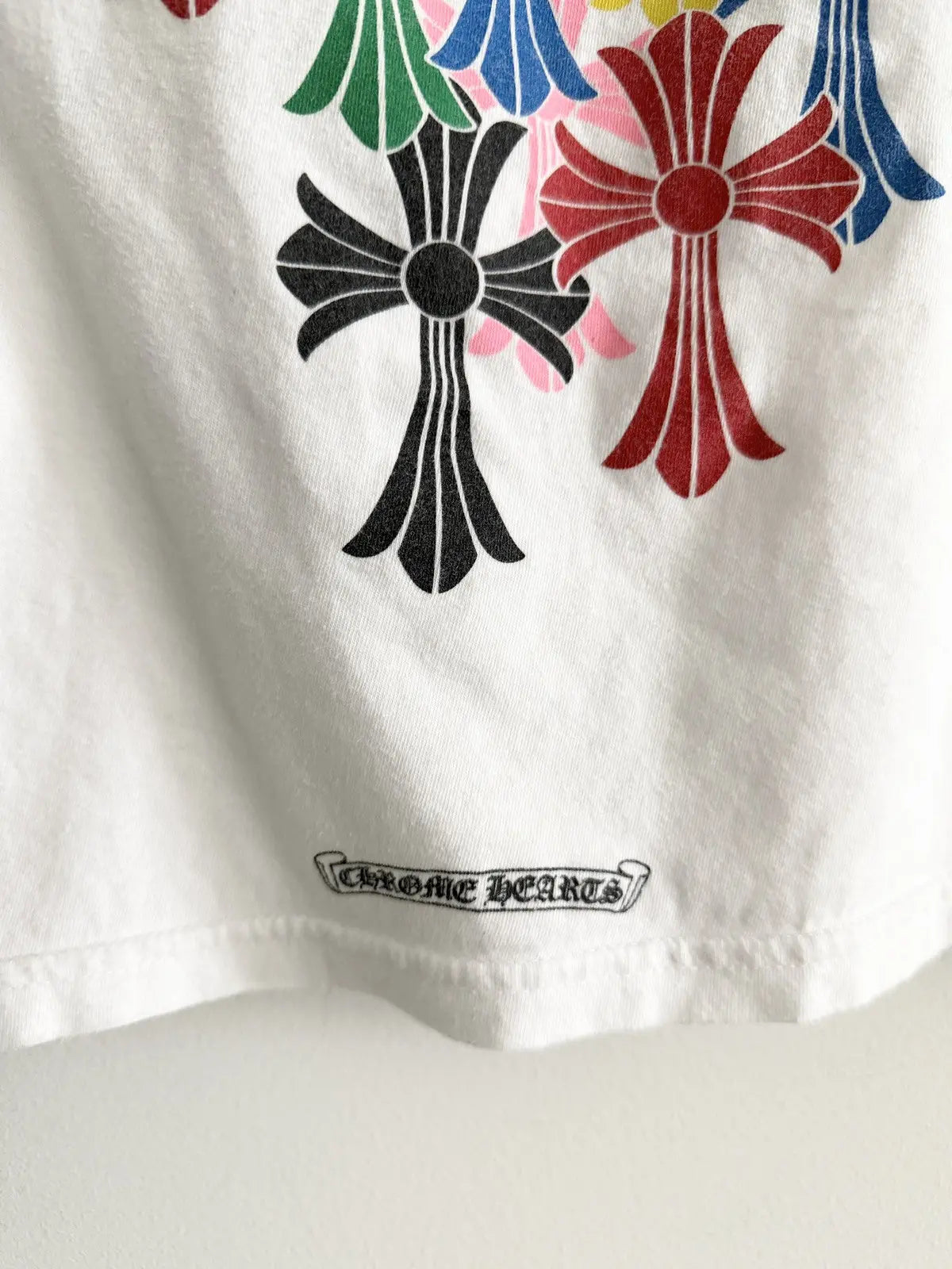 Chrome Hearts Multi Color Crosses Kids LS Tee