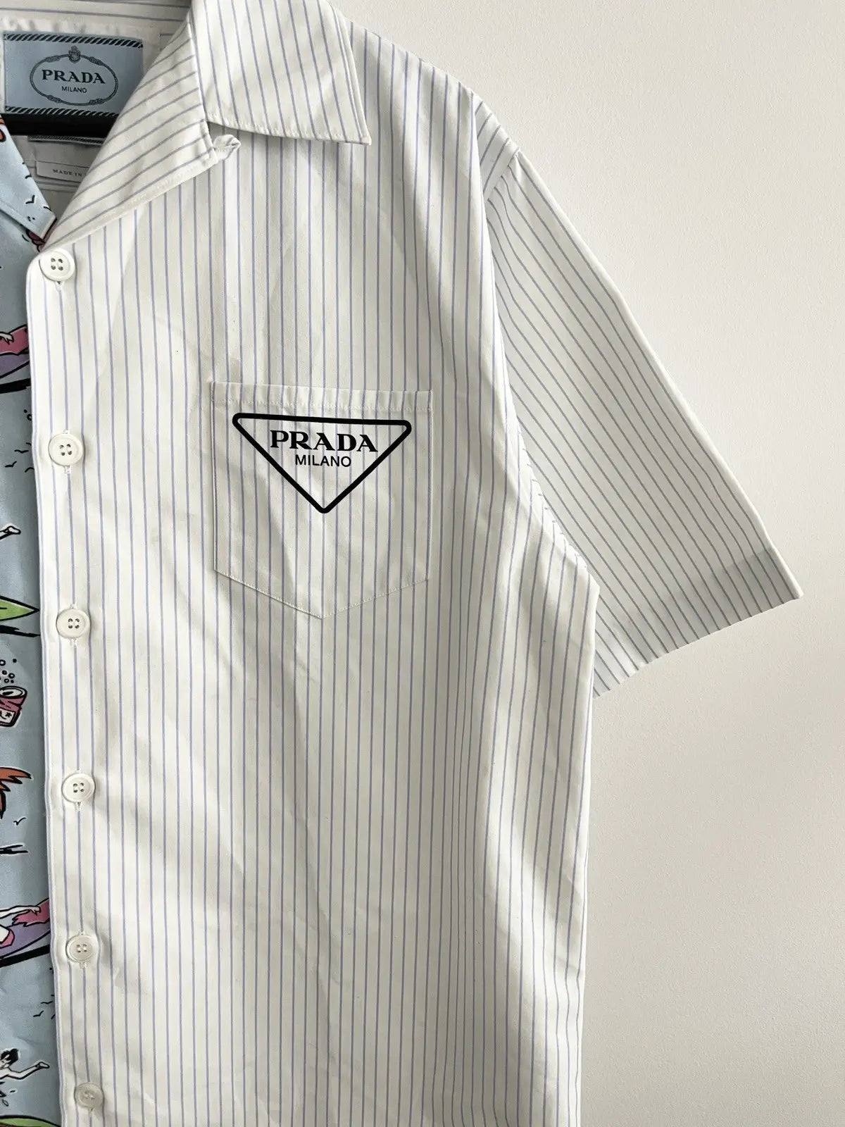 Prada Double Match Poplin Shirt