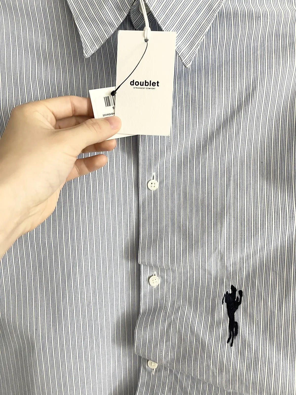 FW23 Doublet Runway Half Loose Stripe Shirt