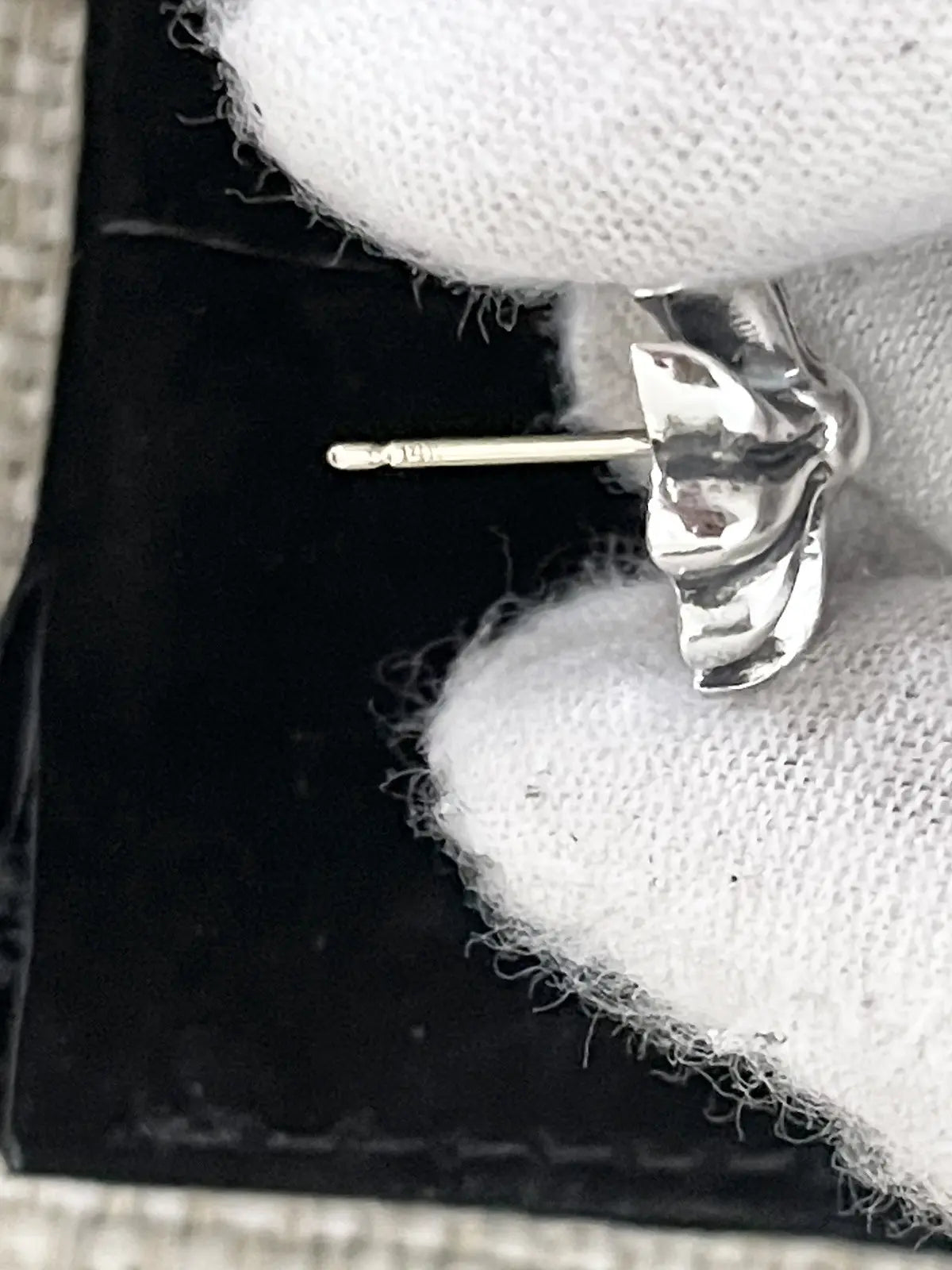 Chrome Hearts 925 Silver Stud Cross Earring