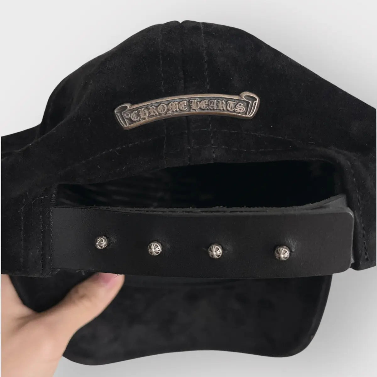 Chrome Hearts Calf Suede Leather Hat