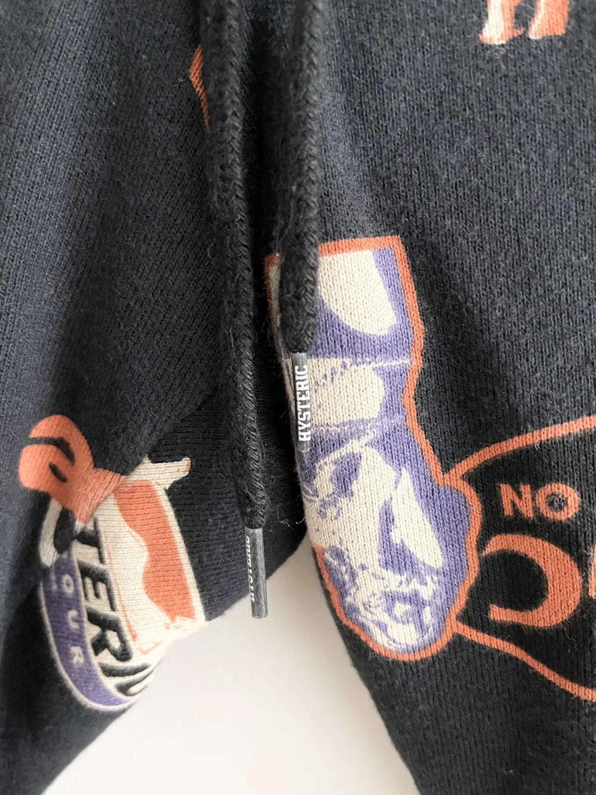 2000s Hysteric Glamour Nude Girl All-Over Logo Sweatpants