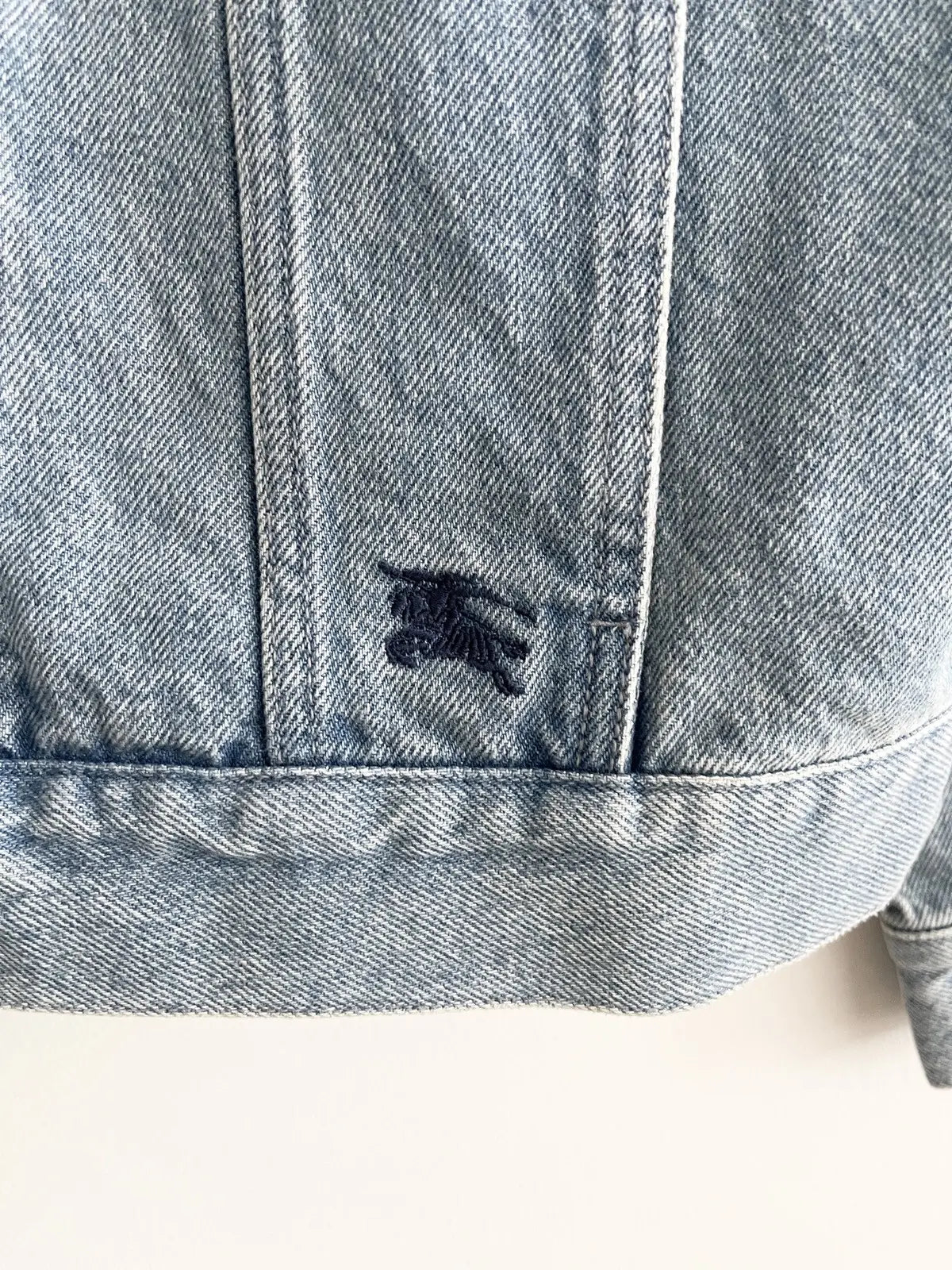 2022 Supreme x Burberry Denim Trucker Jacket