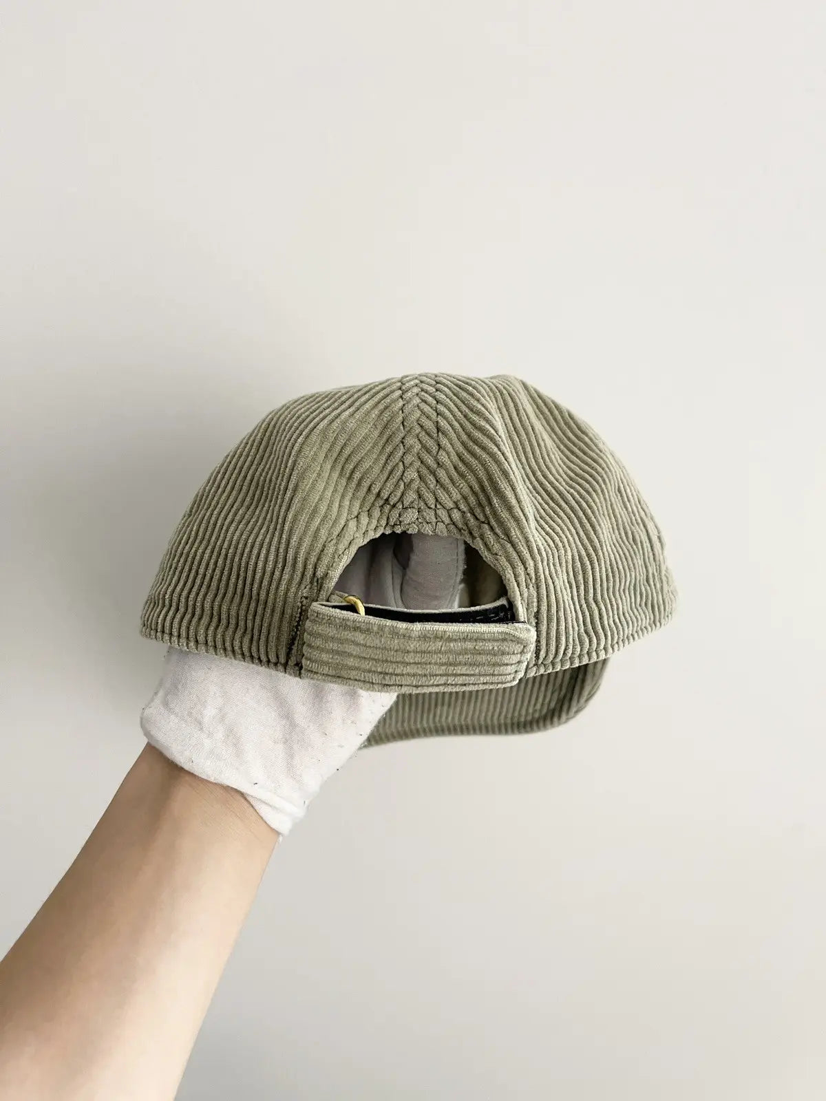 KITH Logo Corduroy Hat in Green