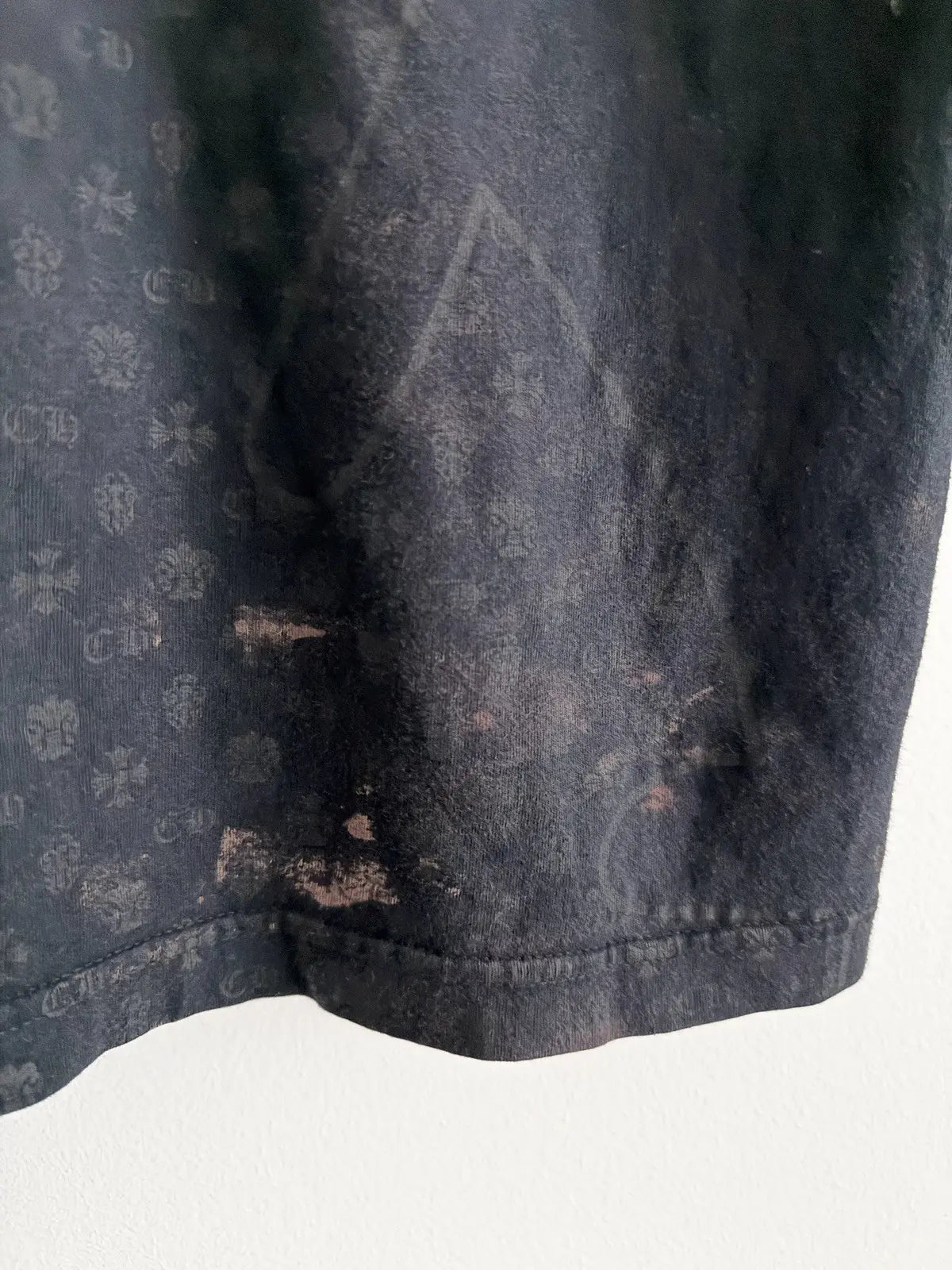 2000s Chrome Hearts Half Ace Fleur Logo Tee