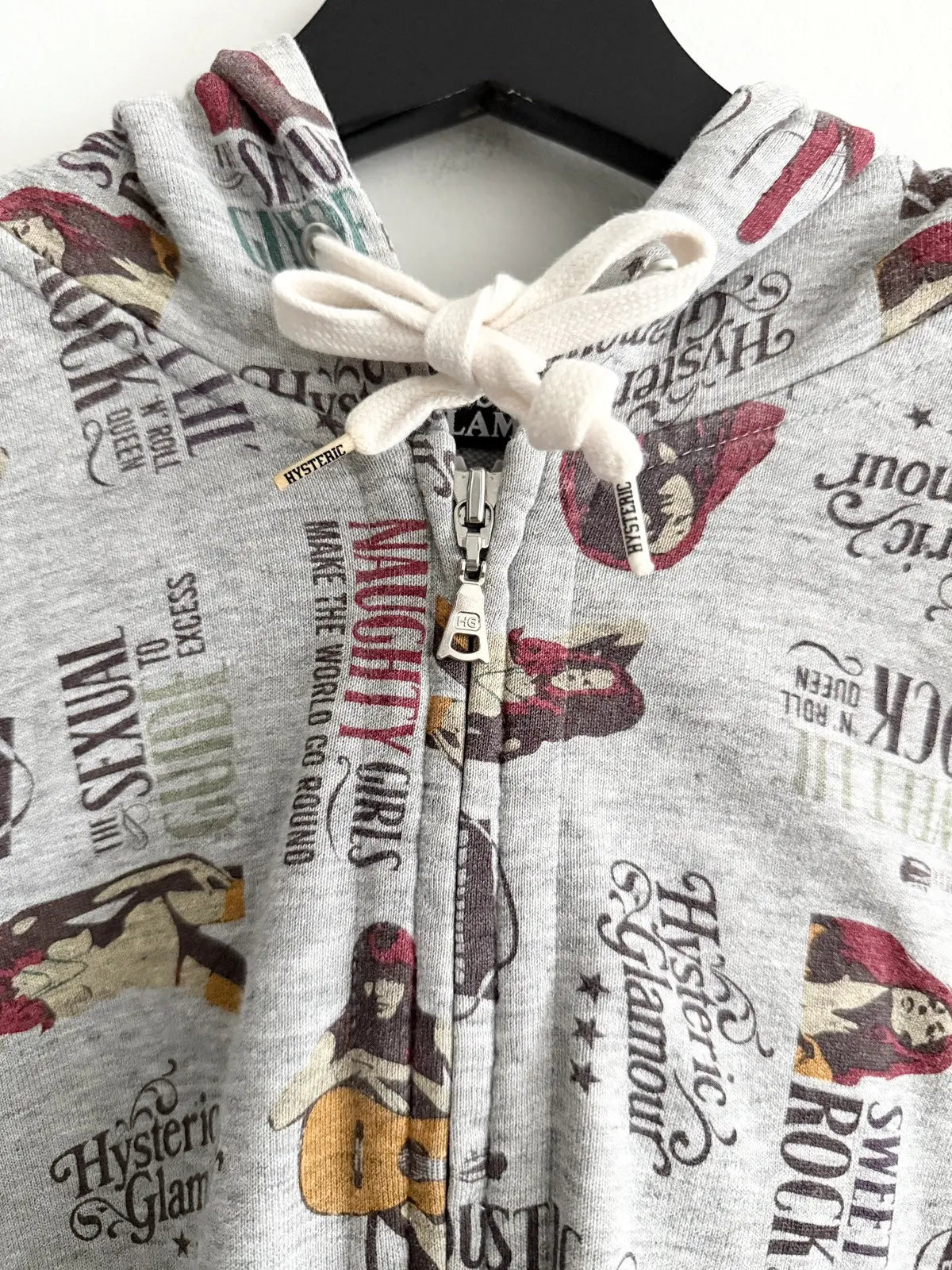 2000s Hysteric Glamour Country Nude Girl Zip Hoodie