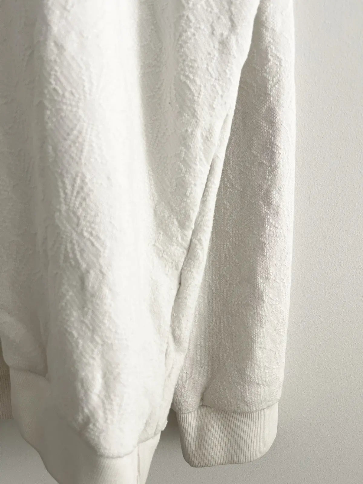 Chrome Hearts White Jacquard Cross Sweater