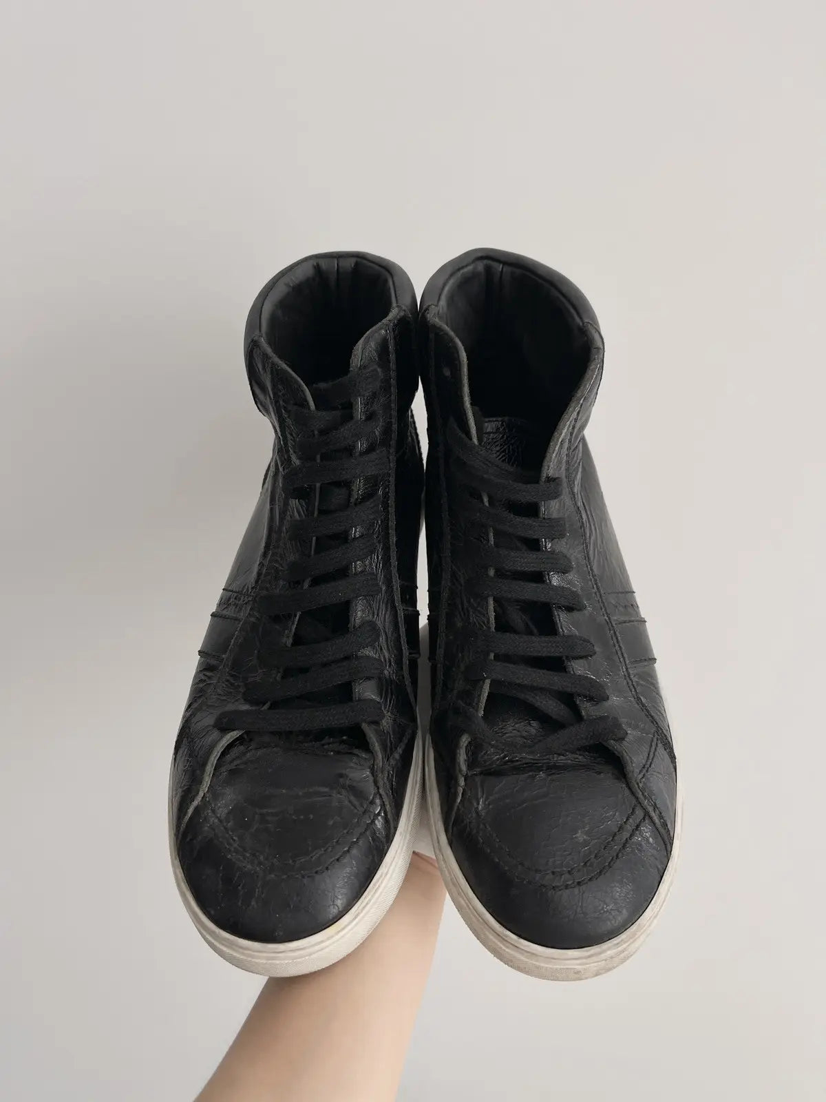 Saint Laurent Black Joe High-Top Sneakers