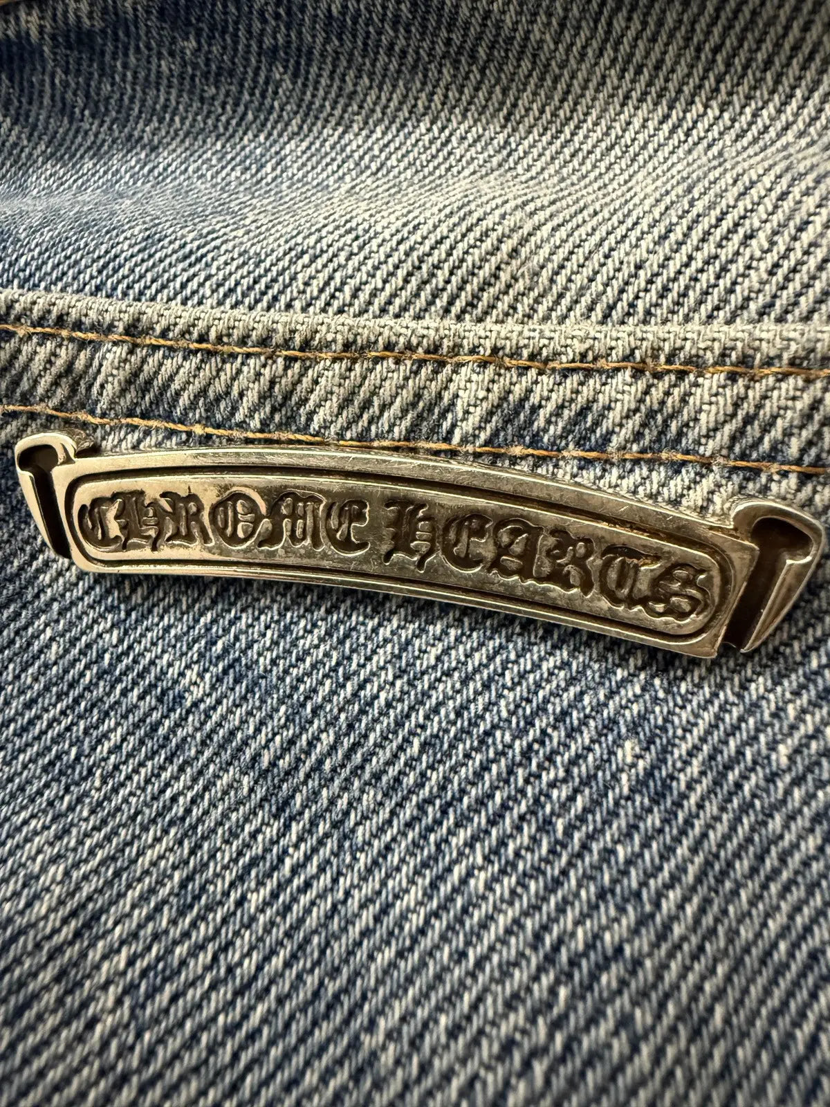 Chrome Hearts Canes Exclusive Diamond Crosses Sliver Jeans