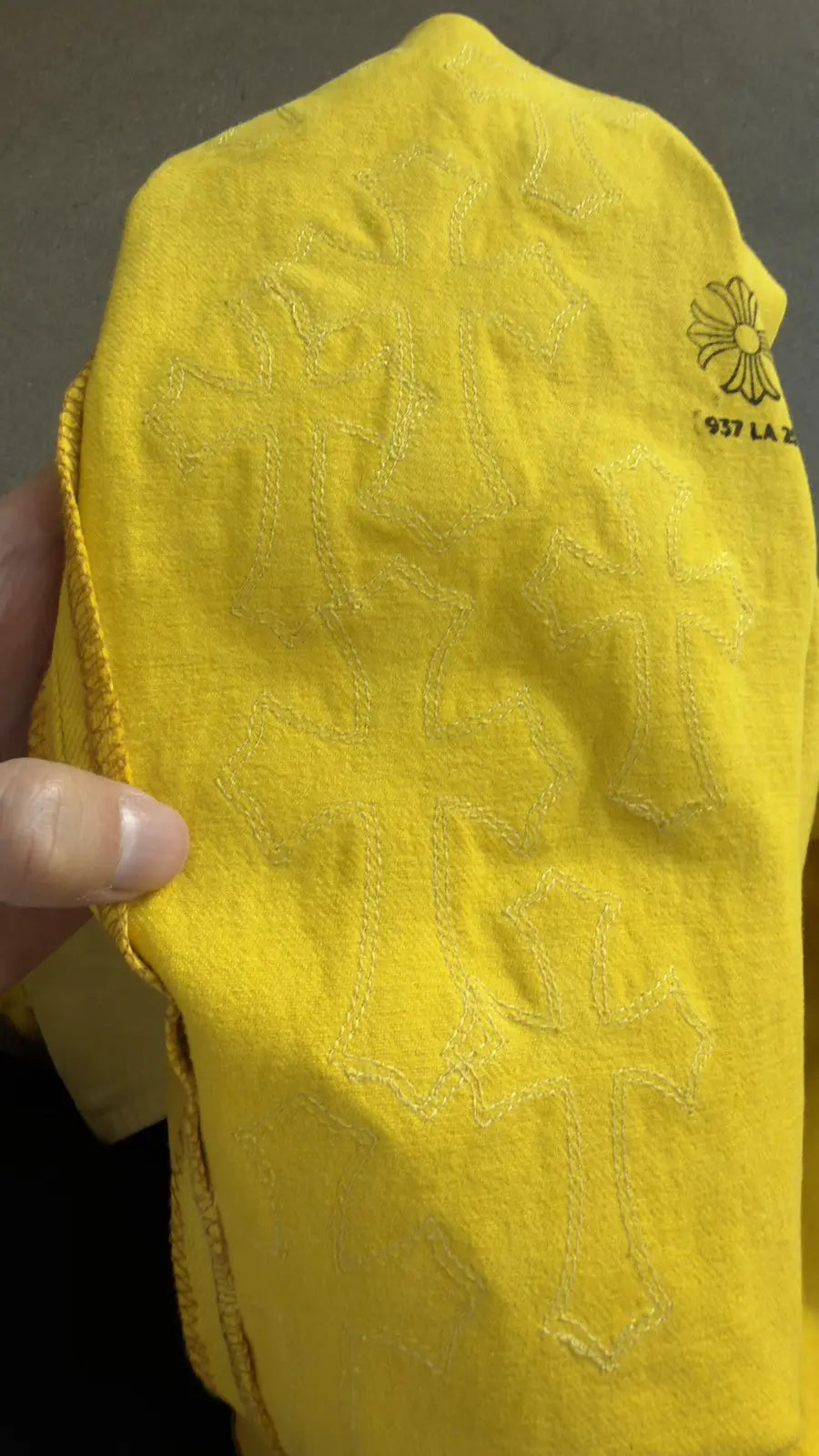 Chrome Hearts Yellow Cross Patches Levi’s Jeans