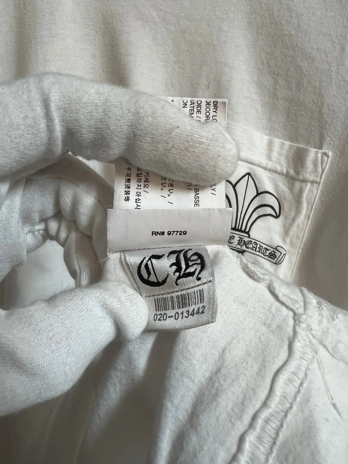 Chrome Hearts Monogram Dagger Scroll Logo Pocket Tee