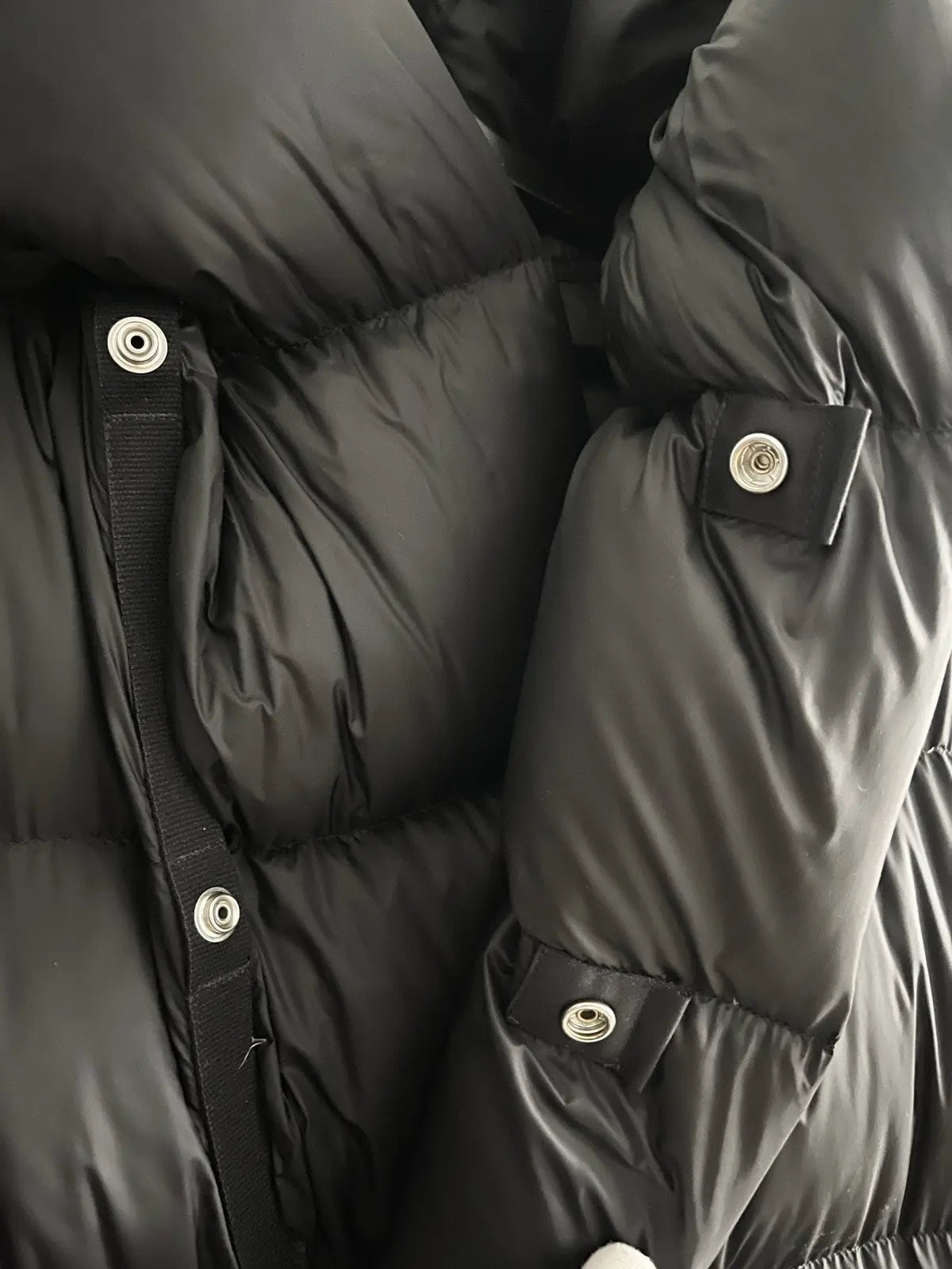 FW22 Rick Owens Leather Pockets Puffer Coat