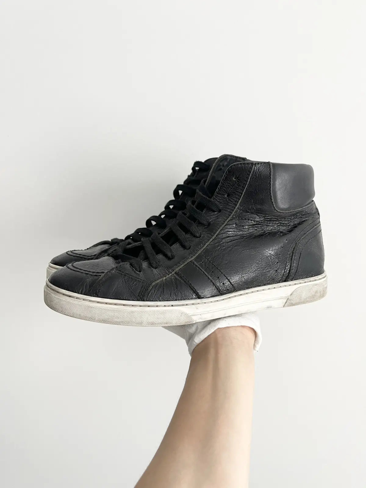 Saint Laurent Black Joe High-Top Sneakers