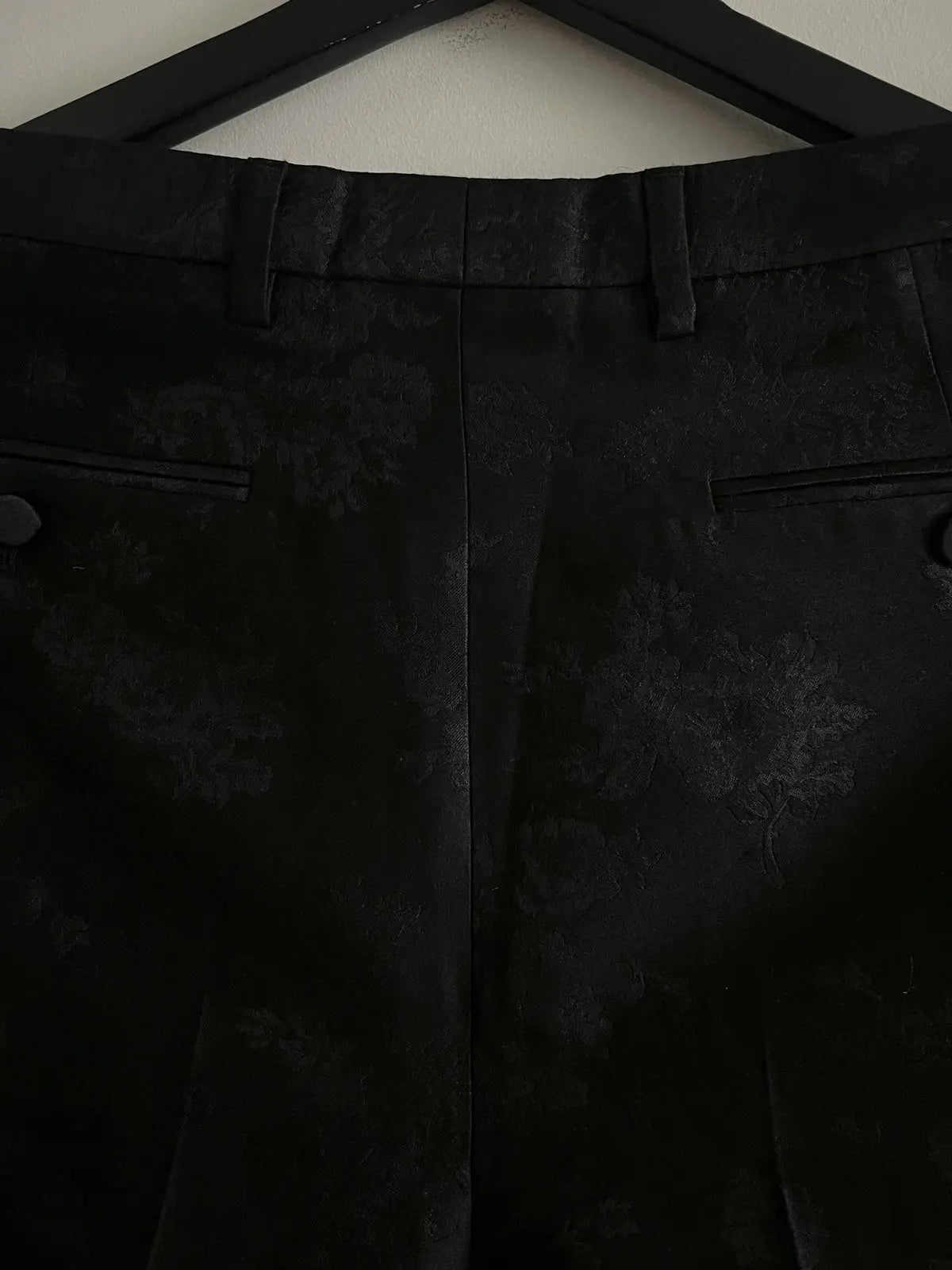 Saint Laurent Floral Jacquard High-Rise Shorts