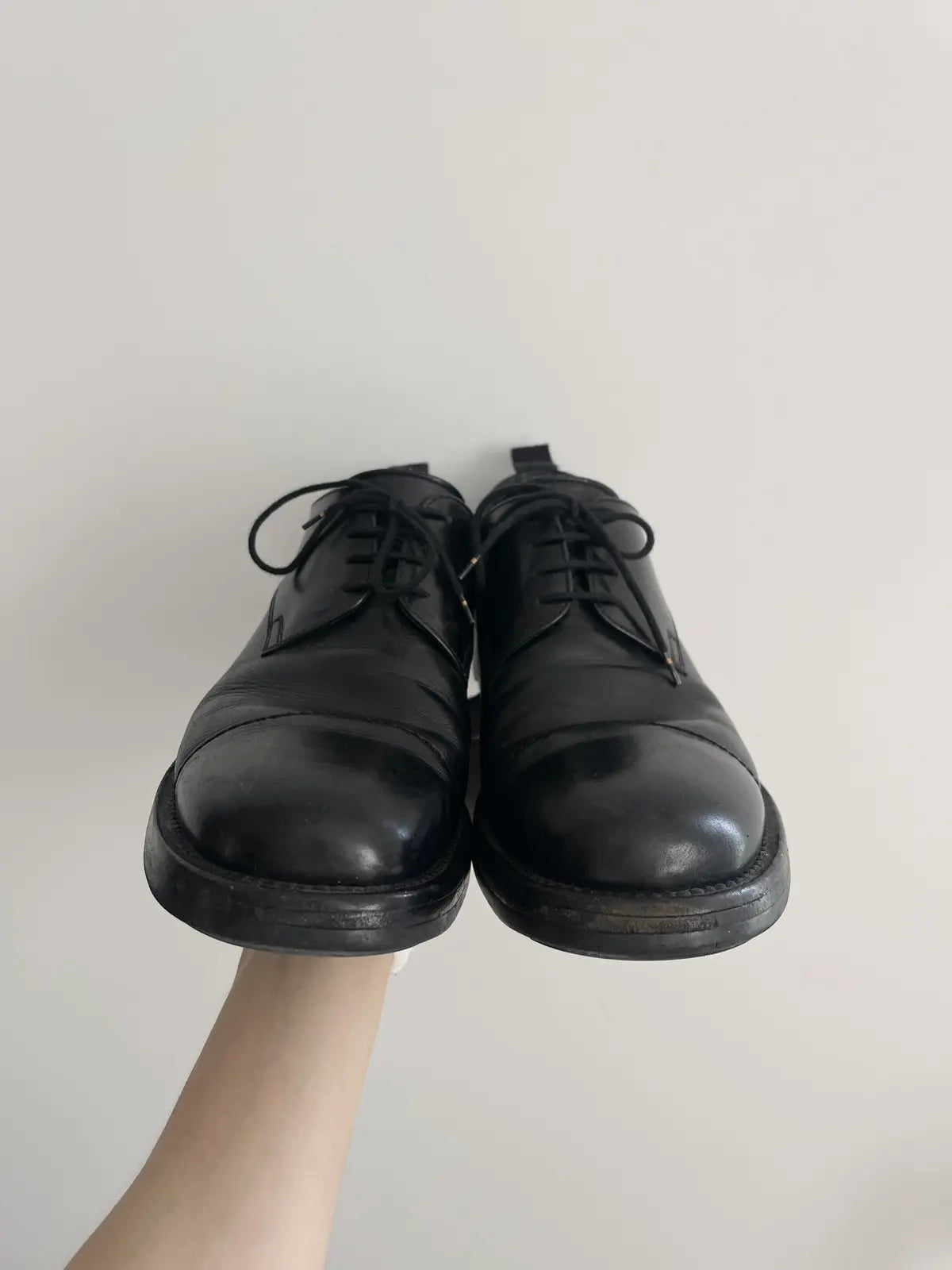 2000s Miu Miu Full Leather Derby Shoes