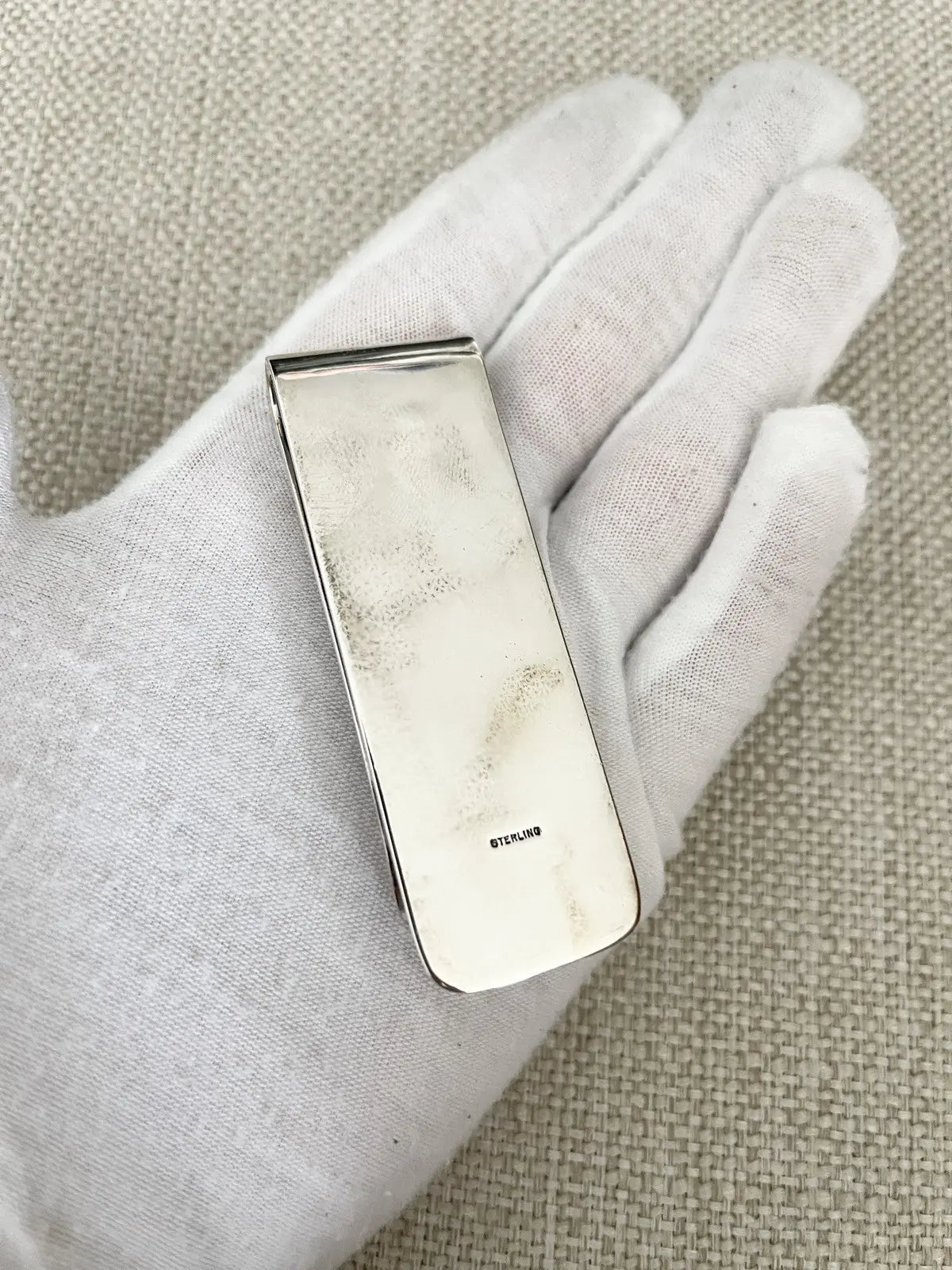 Chrome Hearts 925 Silver Floral Cross Money Clip