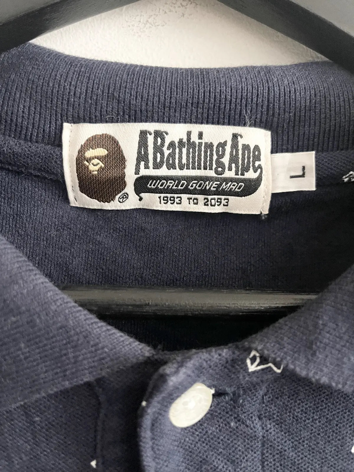 2000s Bape 3D Stars Polo Shirt