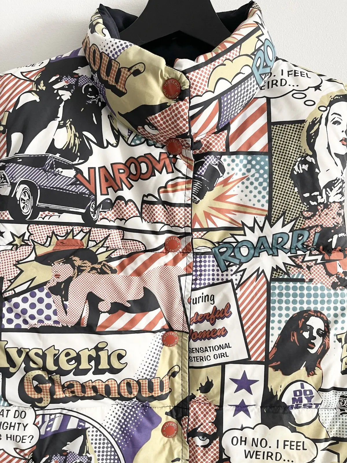 2000s Hysteric Glamour Nude Girl Manga Puffer Vest