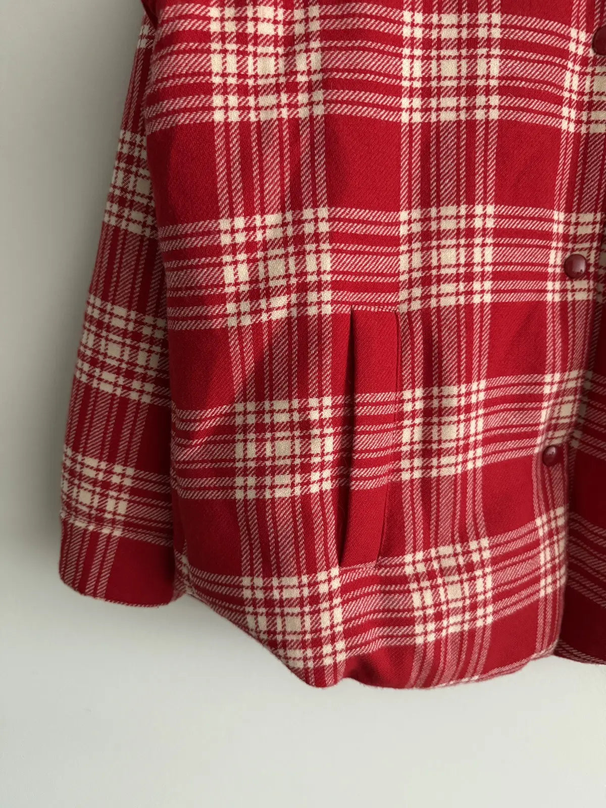 2022 Miu Miu Button Up Plaid Shacket Jacket