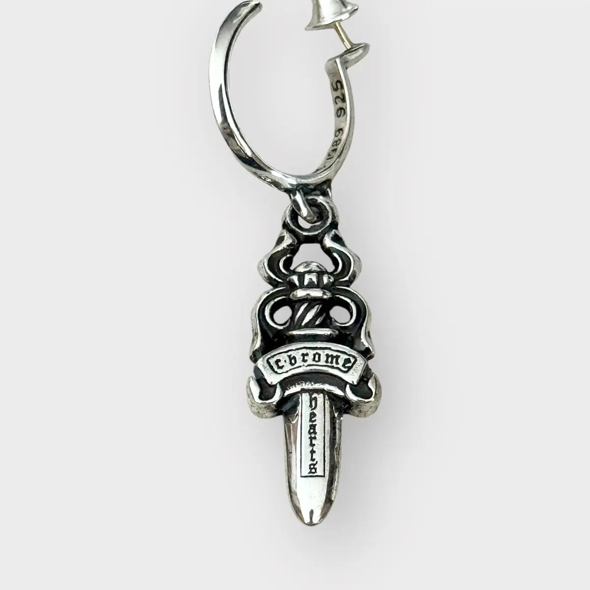 Chrome Hearts 925 Sliver Dagger Earring