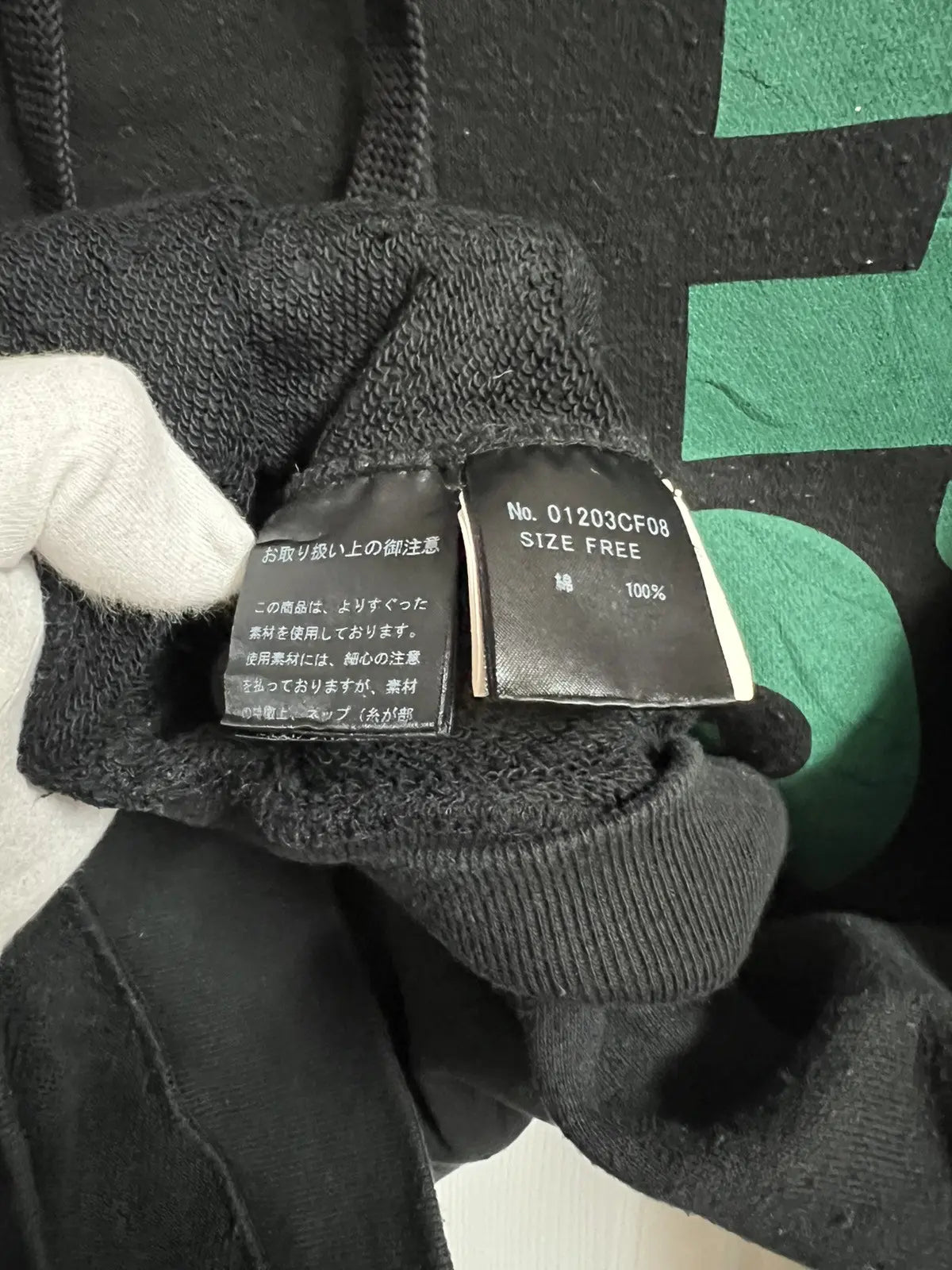 2000s Hysteric Glamour Half & Half Logo Hoodie