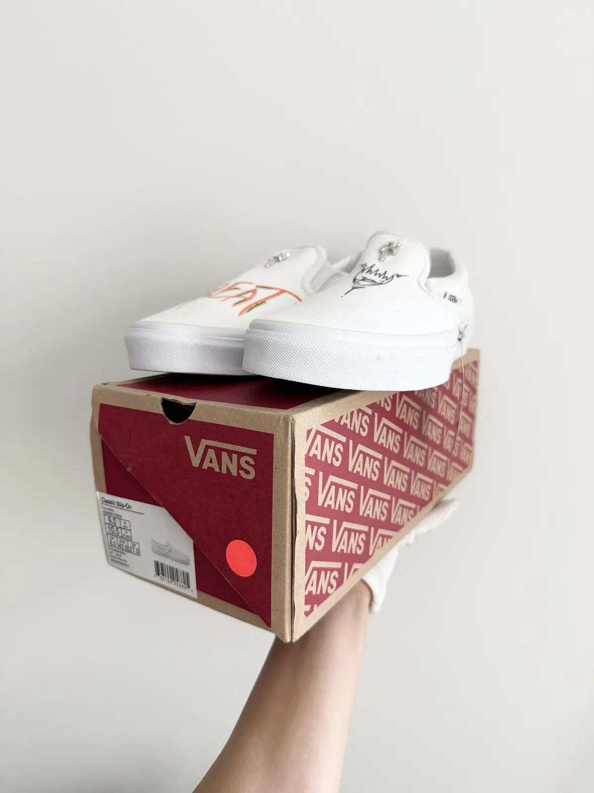 Chrome Hearts Matty Boy 1of1 All White Vans