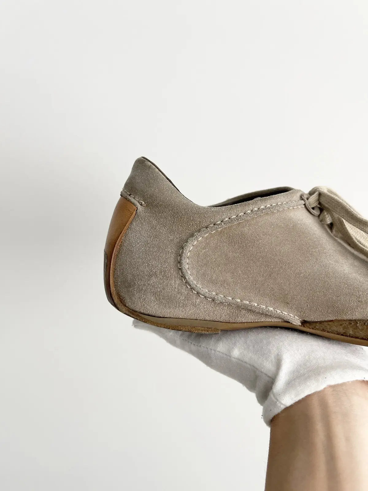 2000s Bottega Veneta Rubber Suede Low Top
