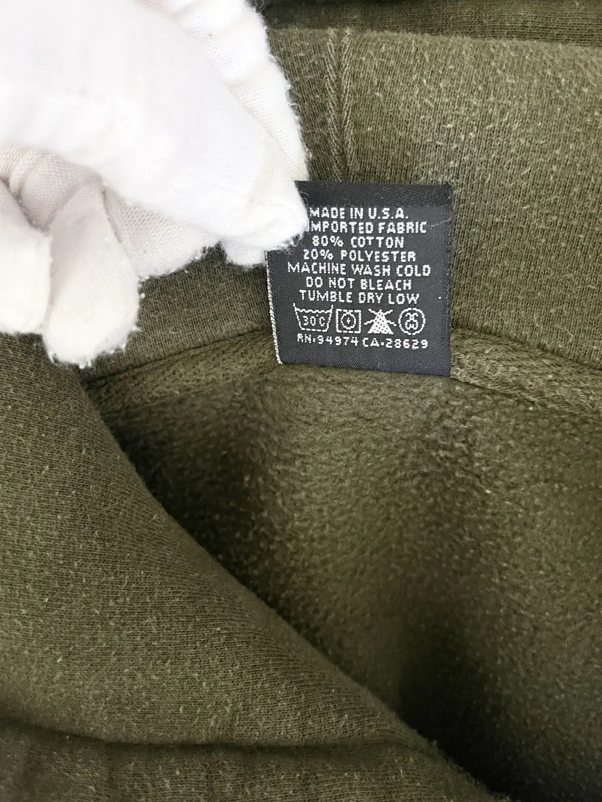 2000s Stüssy 22 Olive Hoodie