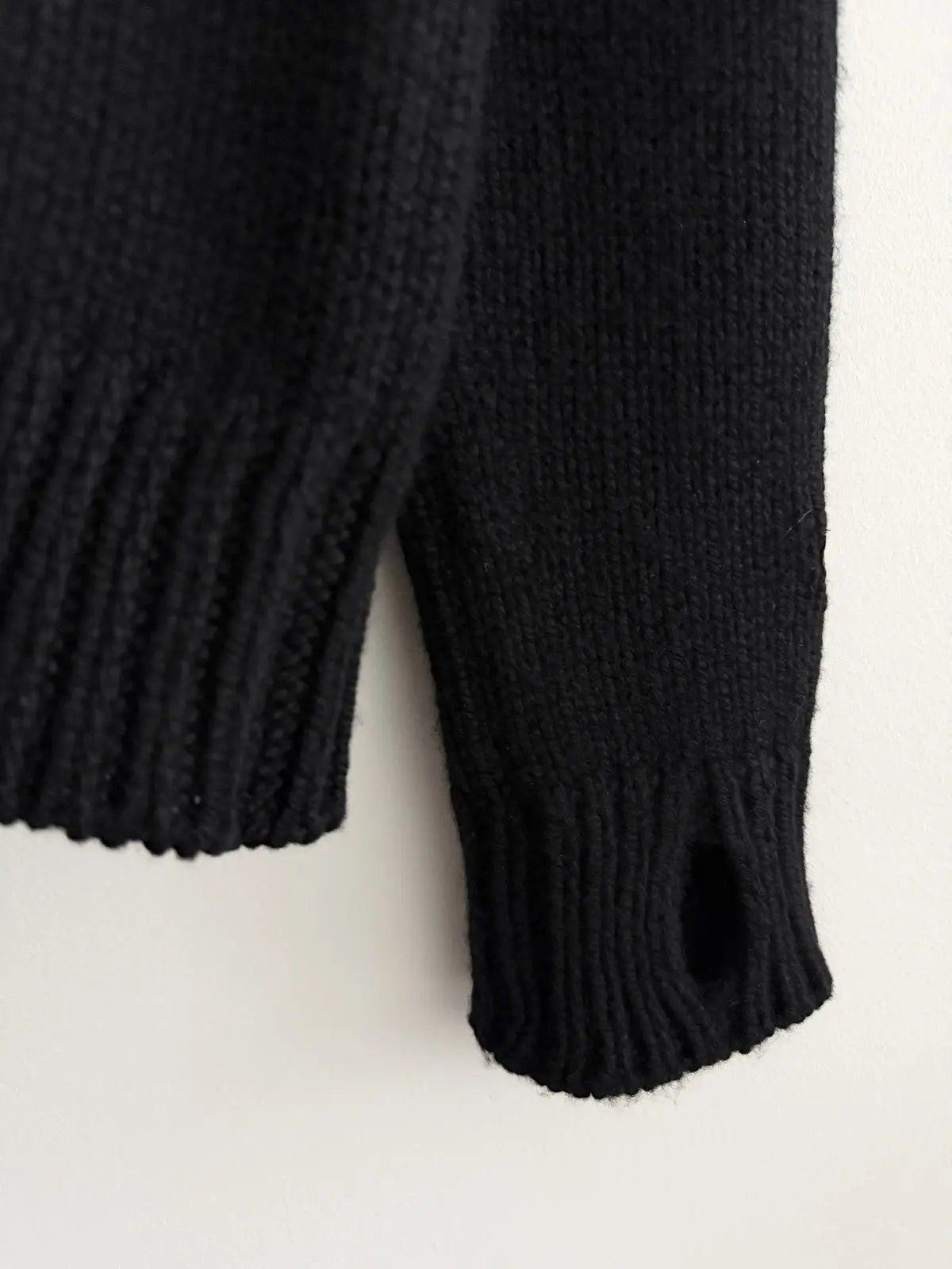 Chrome Hearts Cashmere Double Leather Patch Sweater