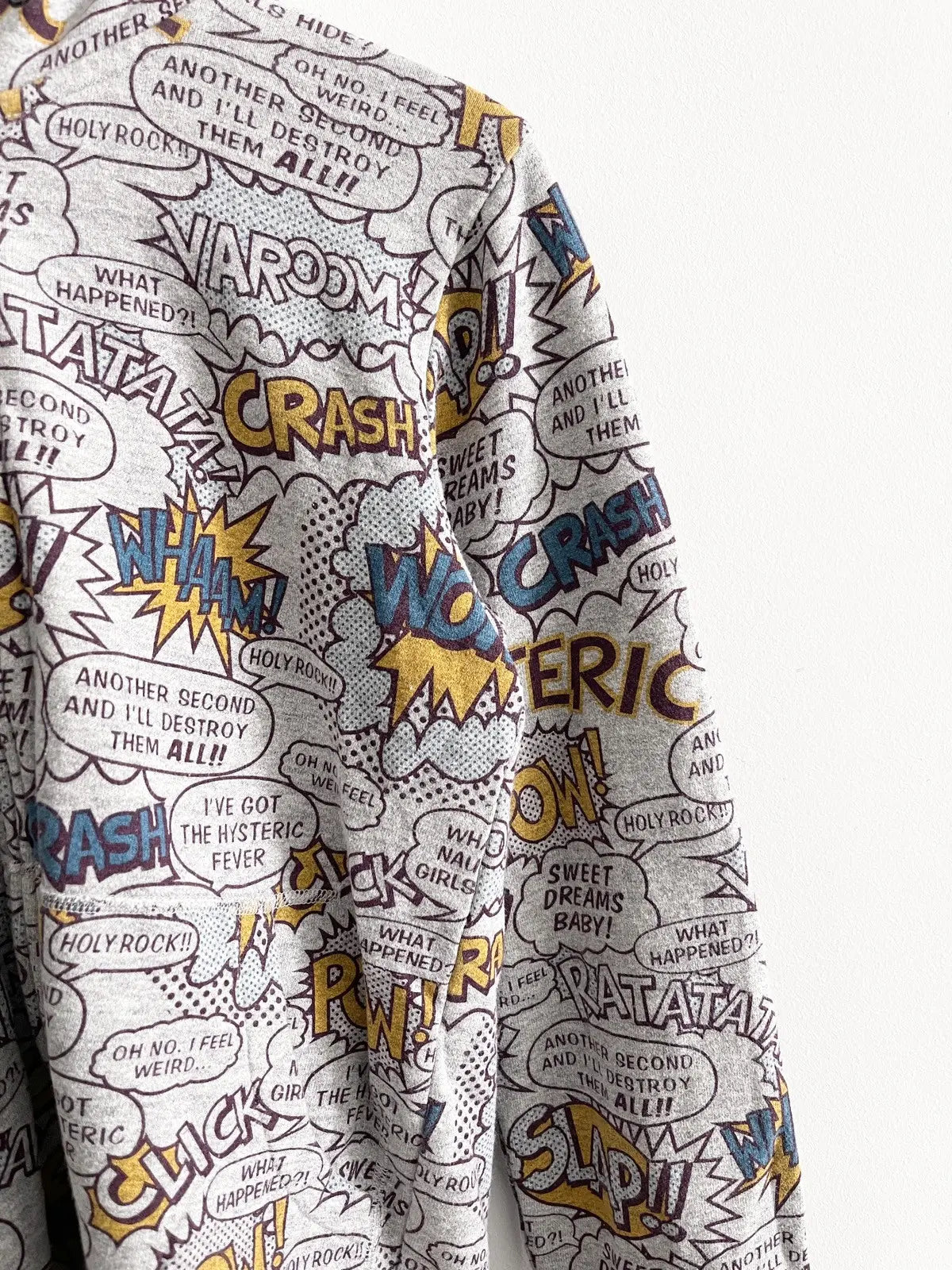 2000s Hysteric Glamour Manga Verbal Zip Hoodie