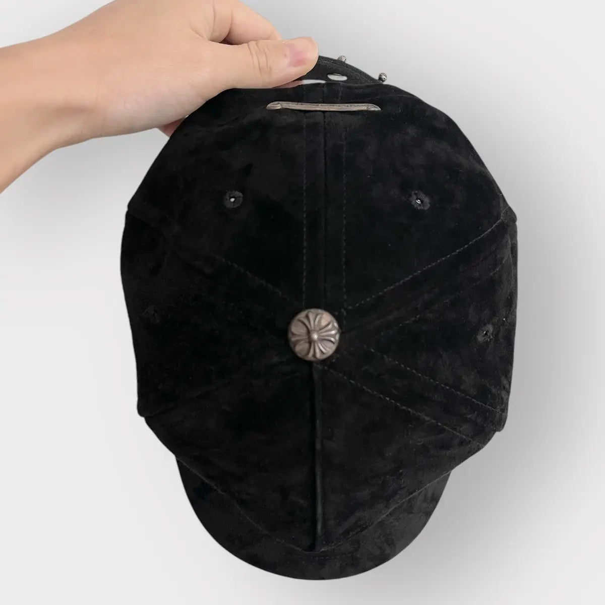 Chrome Hearts Calf Suede Leather Hat