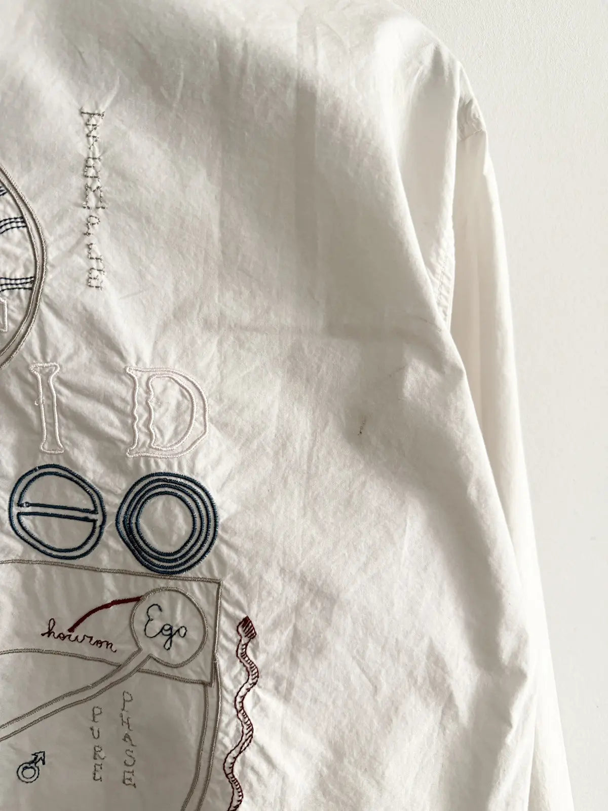 SS04 Raf Simons Acid Embroidered Shirt