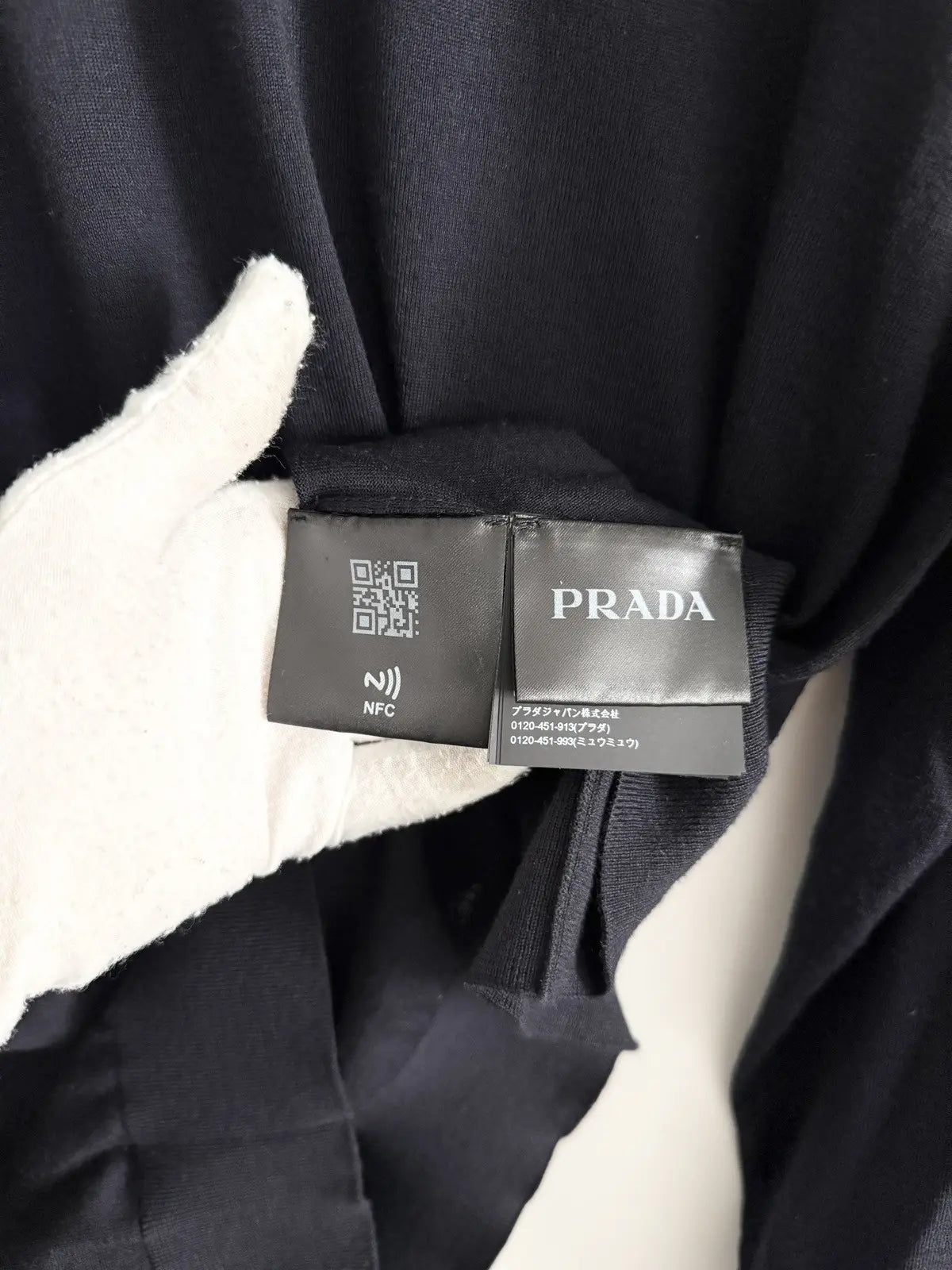 Prada Logo Virgin Wool Sweater