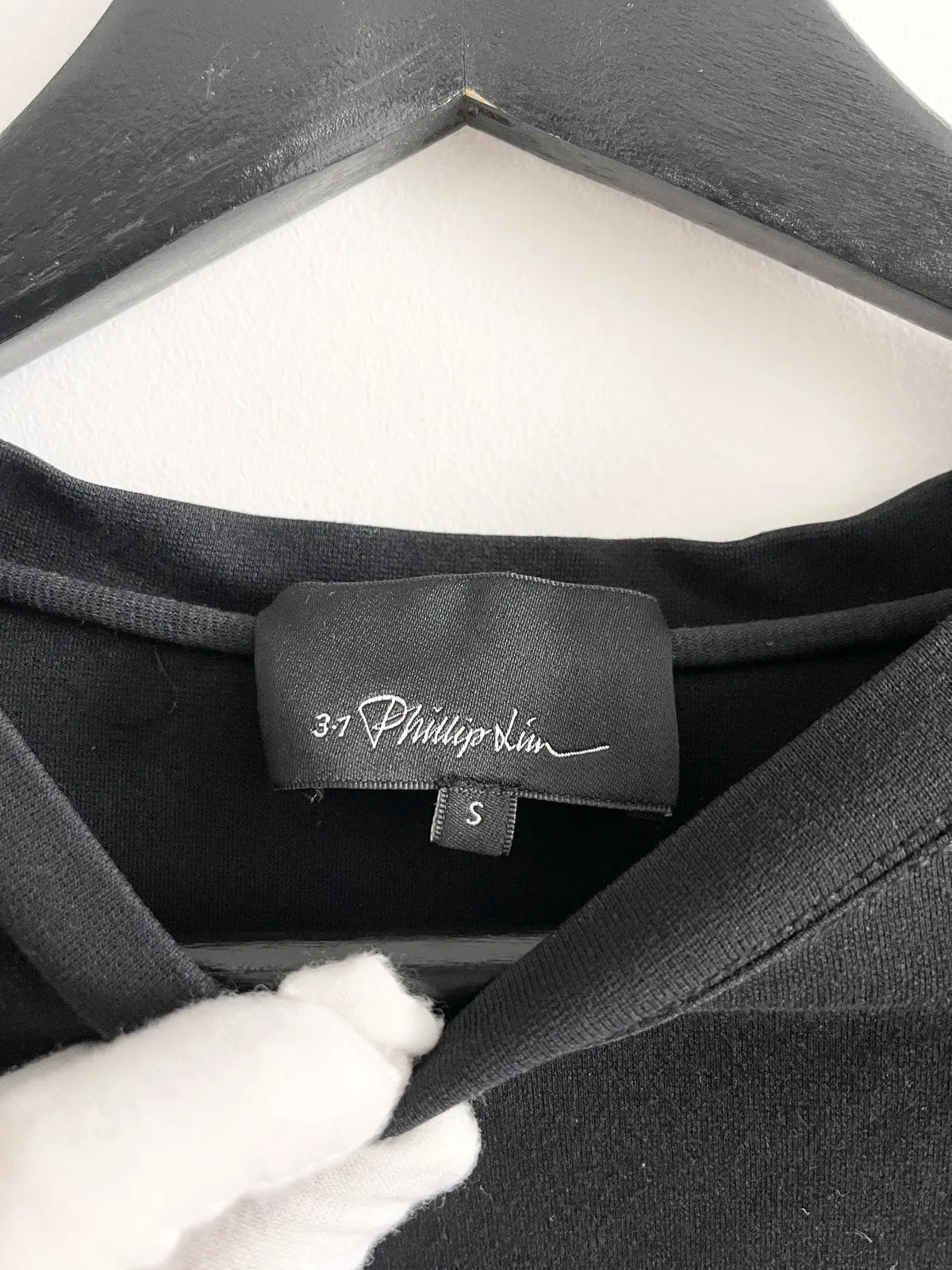 2010s 3.1 Phillip Lim Black Sleeve Patch Sweater