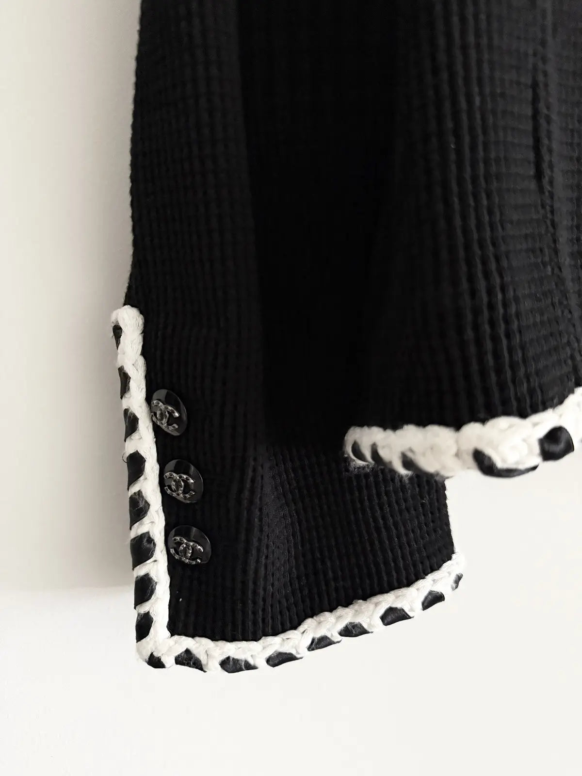 CHANEL 21C Black Jacket with Braided Trim
