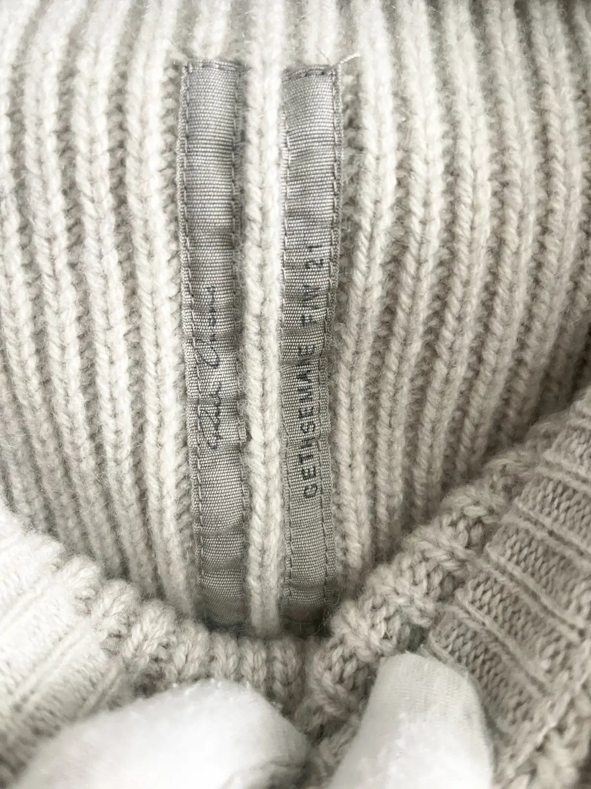 FW21 Rick Owens Layered 2in1 Ziggy Banana Cut Cashmere Sweater