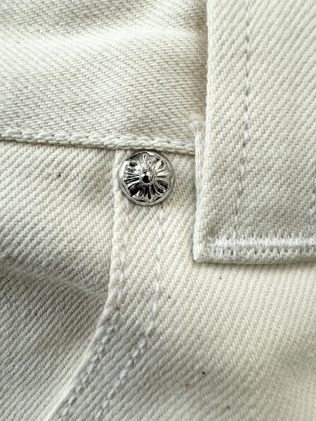 Chrome Hearts Wide Leg Pants with Leather Strap