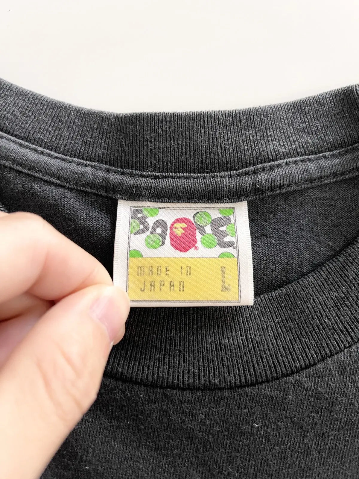 2009 Bape Baby Milo Loves Banana College Logo Tee