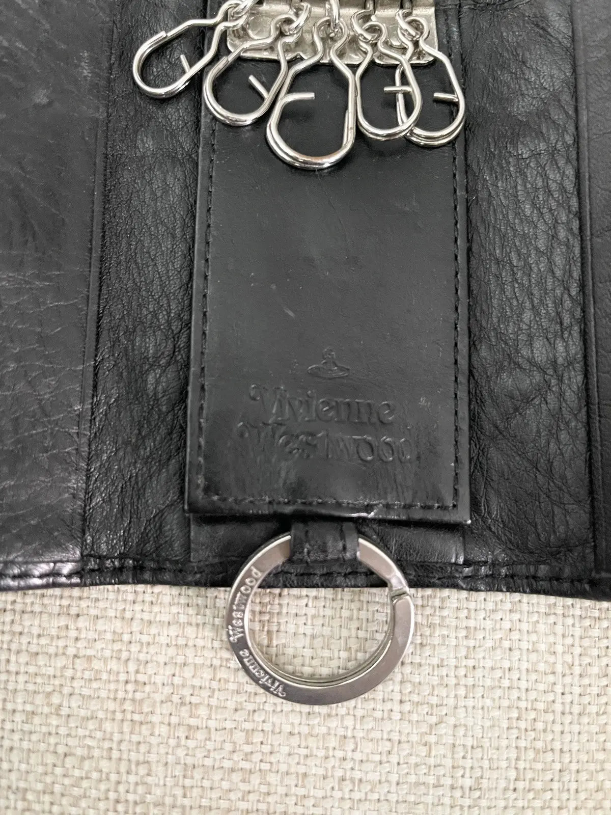 2010s Vivienne Westwood Orbit Leather Key Case