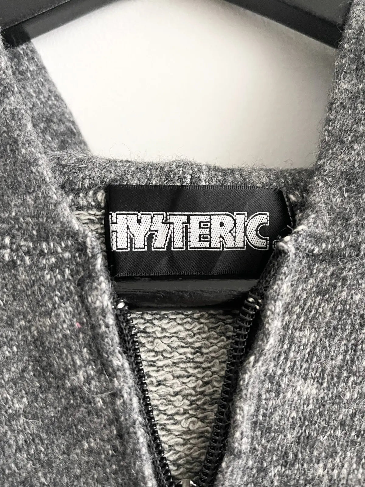 1990s Hysteric Glamour Chillin' Knit Zip Hoodie